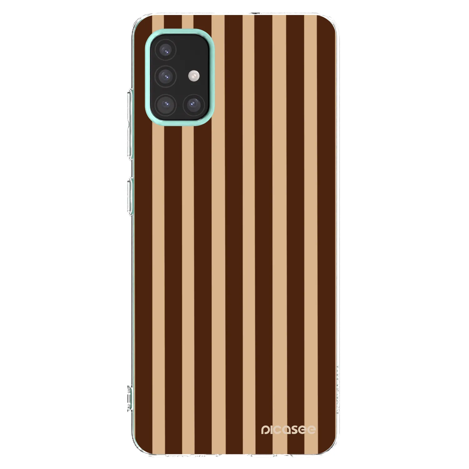 Picasee silikónový prehľadný obal pre Samsung Galaxy M31s - Brown lines