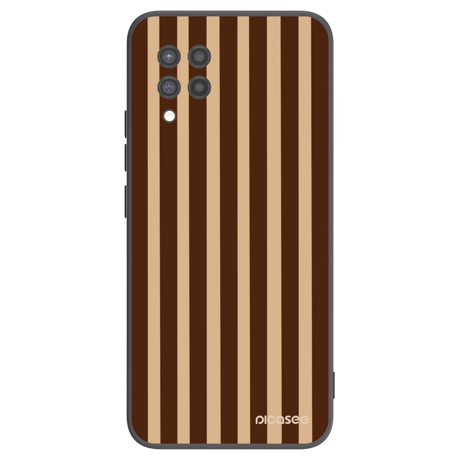 Picasee silikónový čierny obal pre Samsung Galaxy A42 A426B - Brown lines