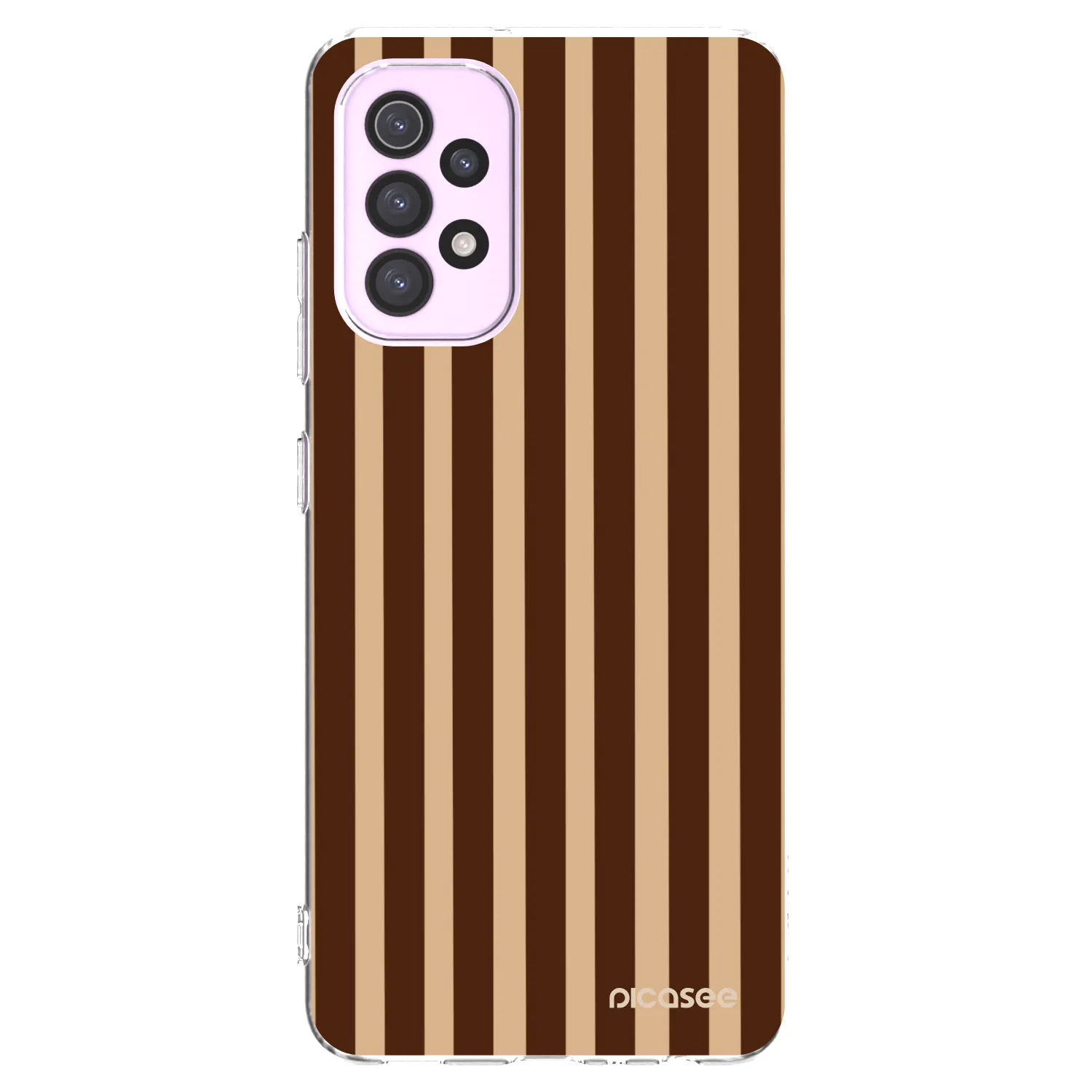Picasee silikónový prehľadný obal pre Samsung Galaxy A32 5G A326B - Brown lines