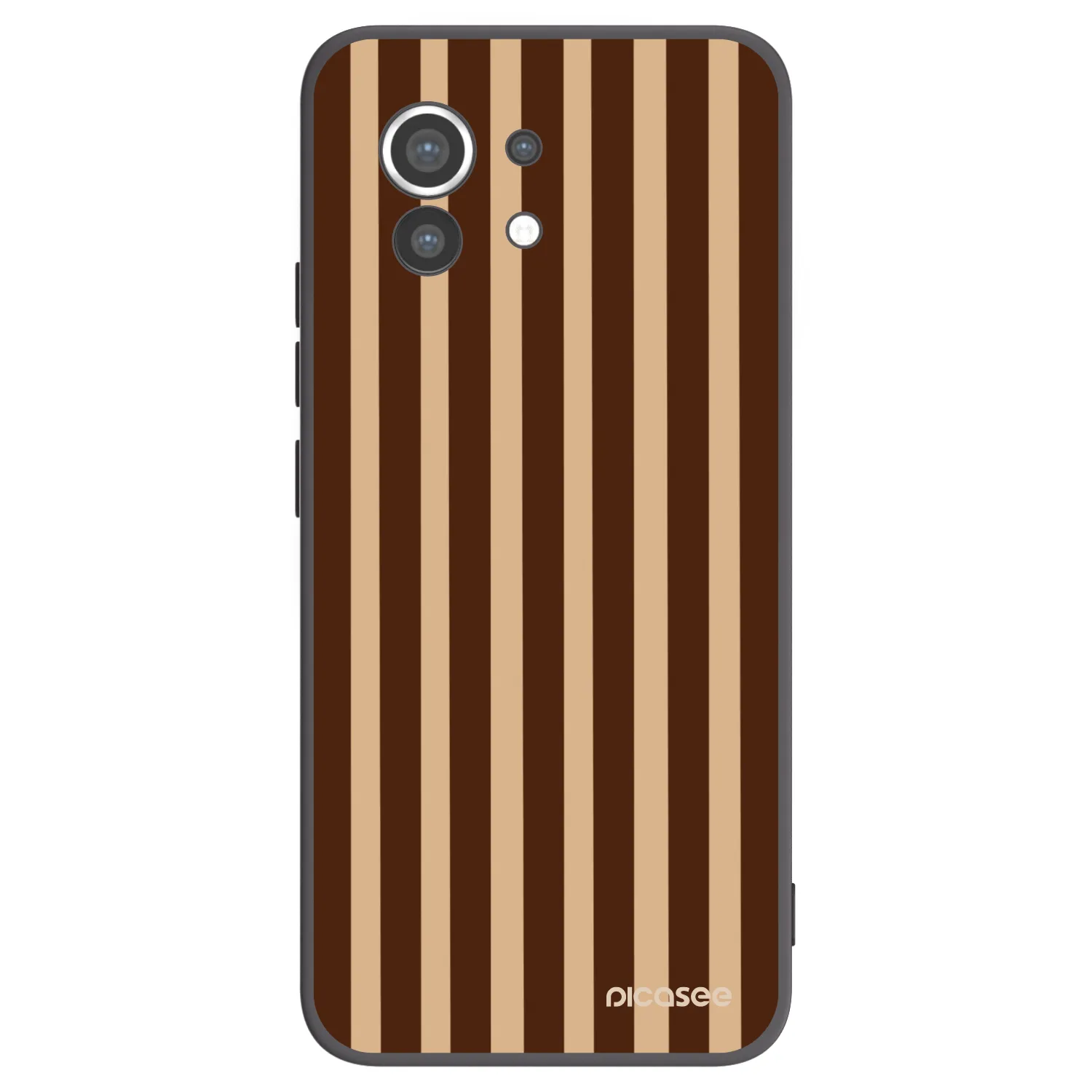 Picasee silikónový čierny obal pre Xiaomi Mi 11 - Brown lines