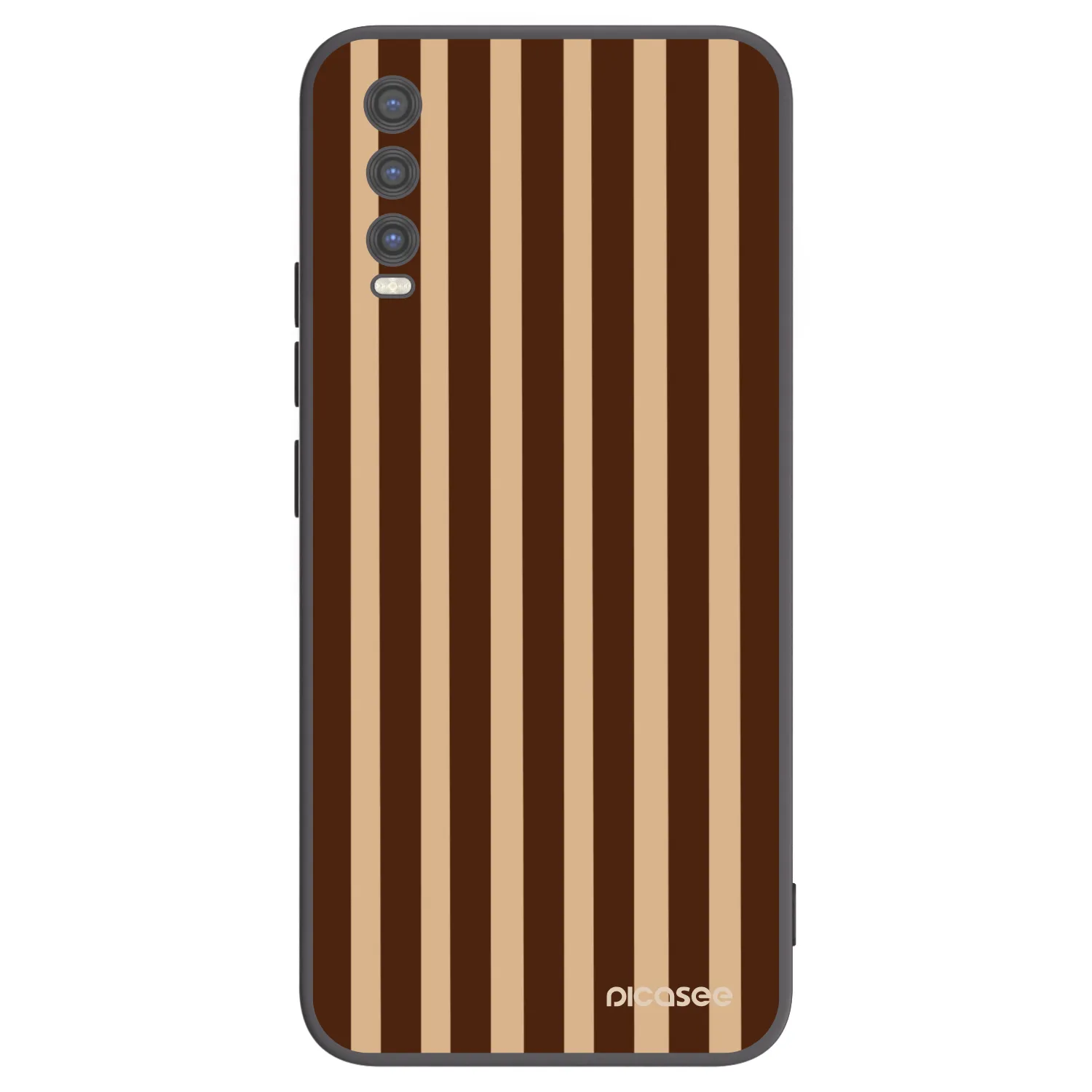 Picasee silikónový čierny obal pre Vivo Y20s - Brown lines