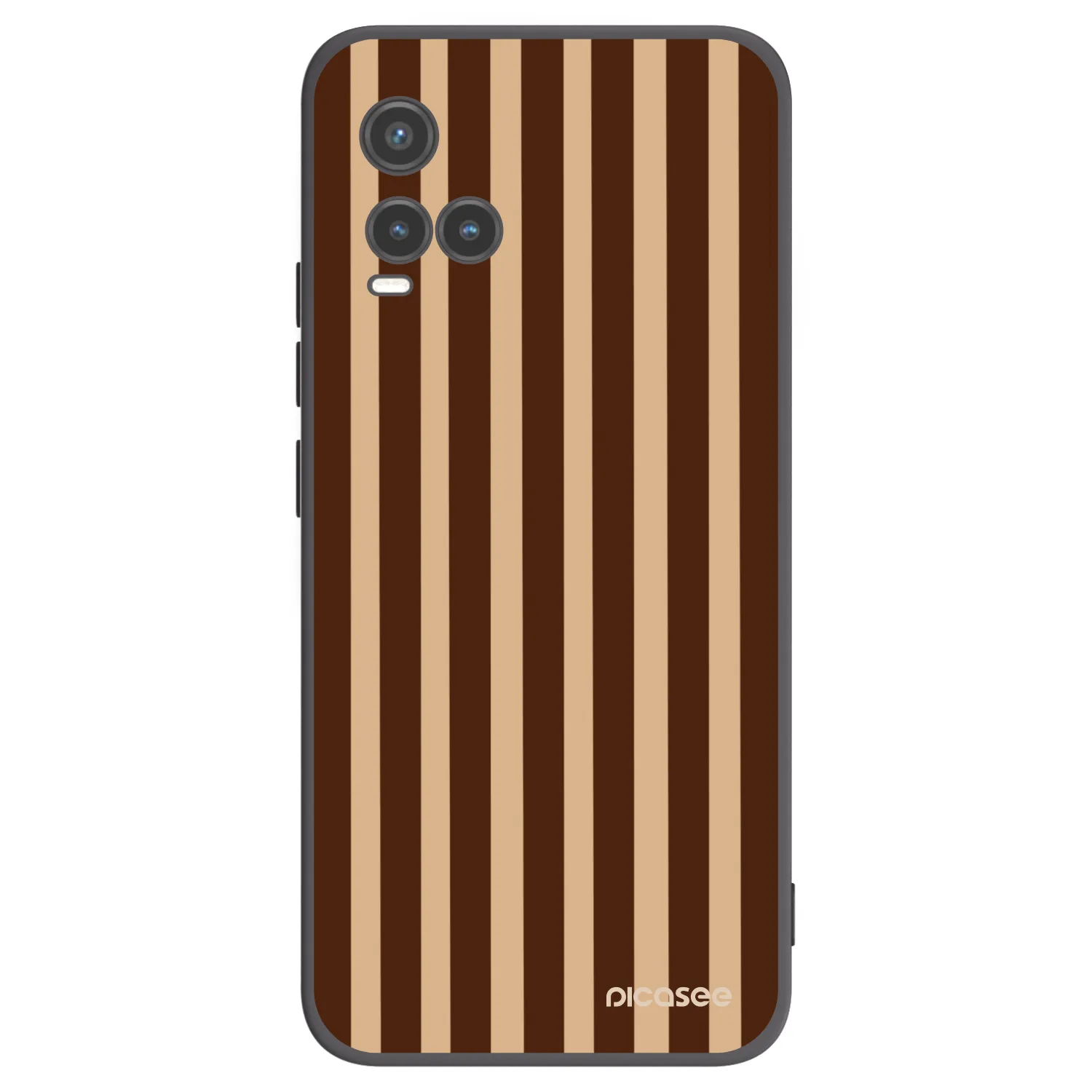 Picasee silikónový čierny obal pre Vivo Y33s - Brown lines