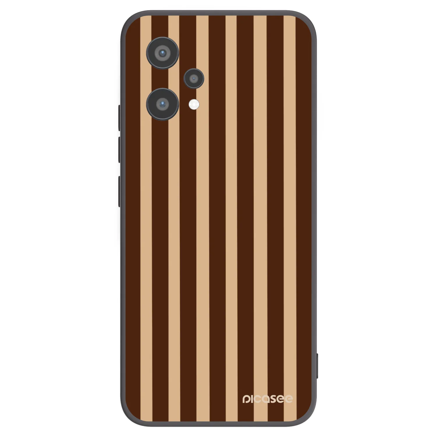 Picasee silikónový čierny obal pre Realme 9 Pro 5G - Brown lines