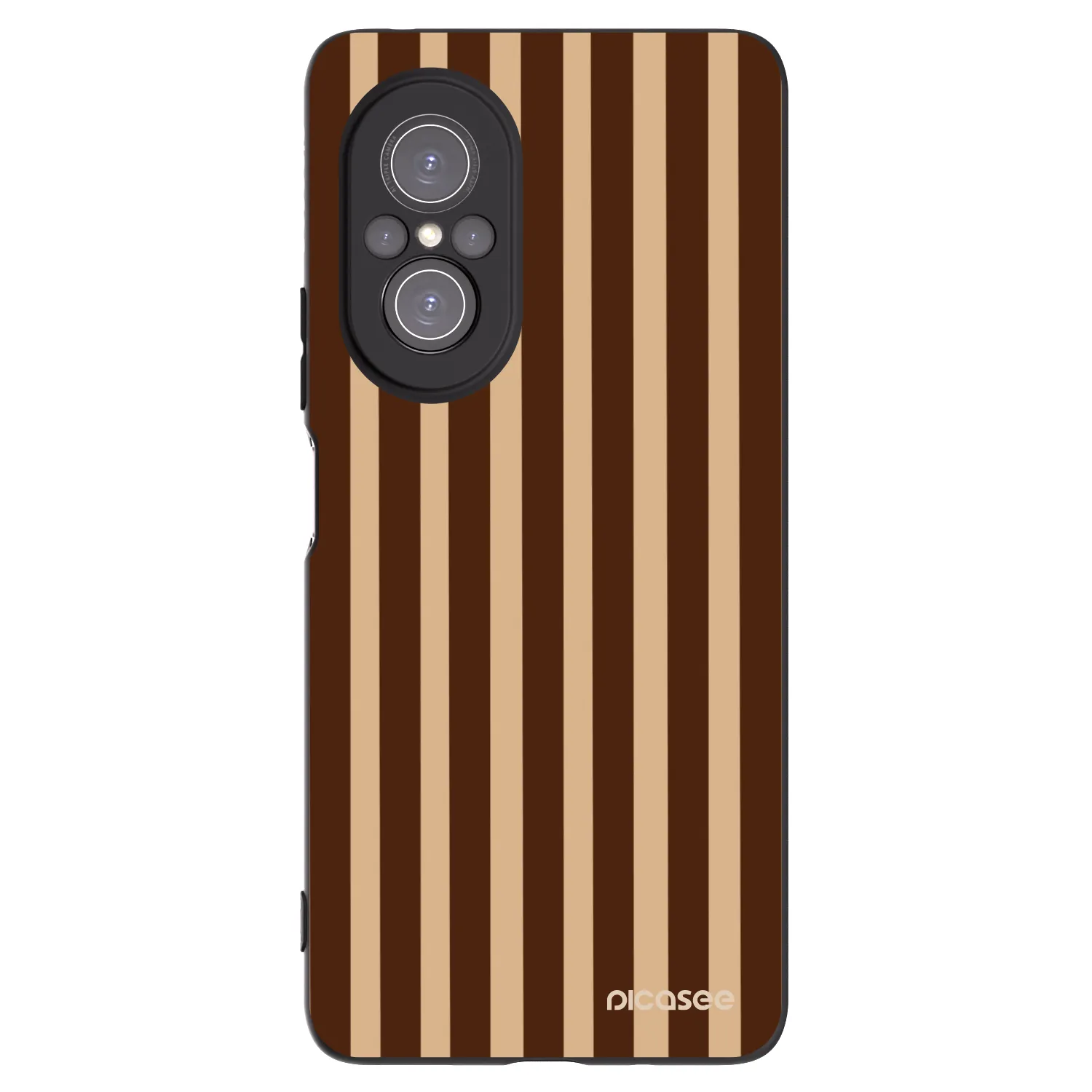 Picasee silikónový čierny obal pre Huawei Nova 9 SE - Brown lines