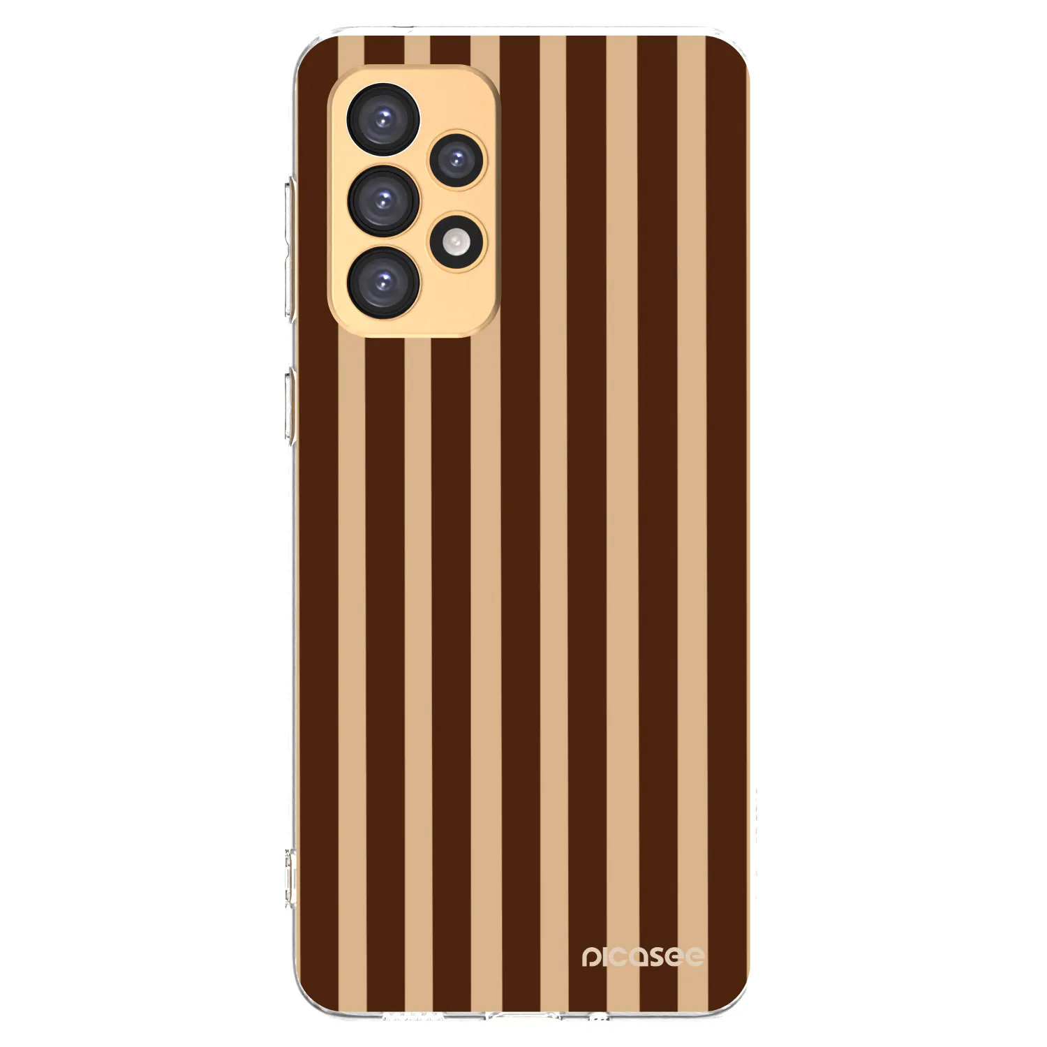 Picasee silikónový prehľadný obal pre Samsung Galaxy A33 5G A336 - Brown lines