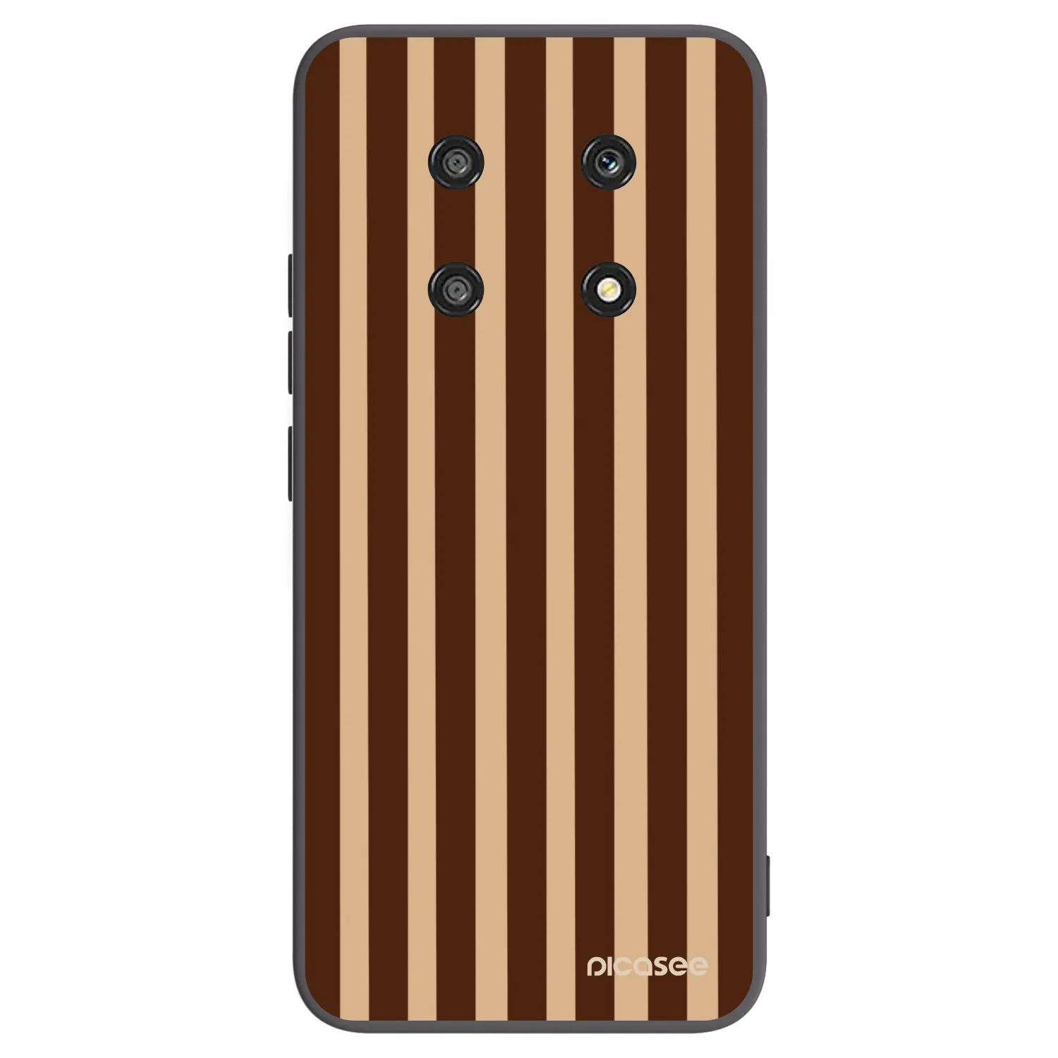 Picasee silikónový čierny obal pre Honor Magic4 Lite 5G - Brown lines