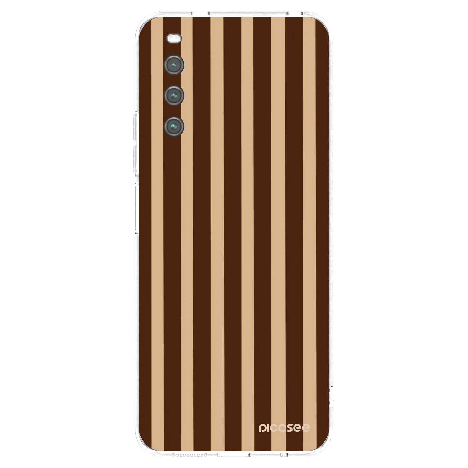 Picasee silikónový prehľadný obal pre Sony Xperia 10 IV 5G - Brown lines