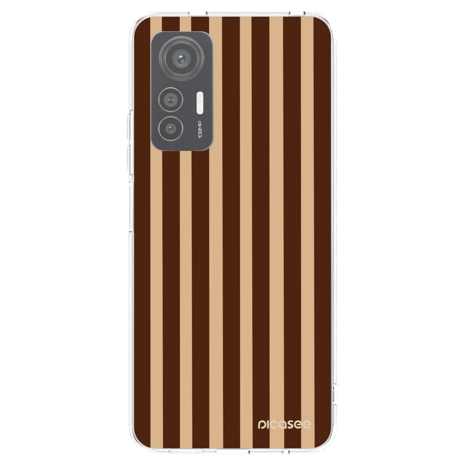 Picasee silikónový prehľadný obal pre Xiaomi 12 Lite - Brown lines