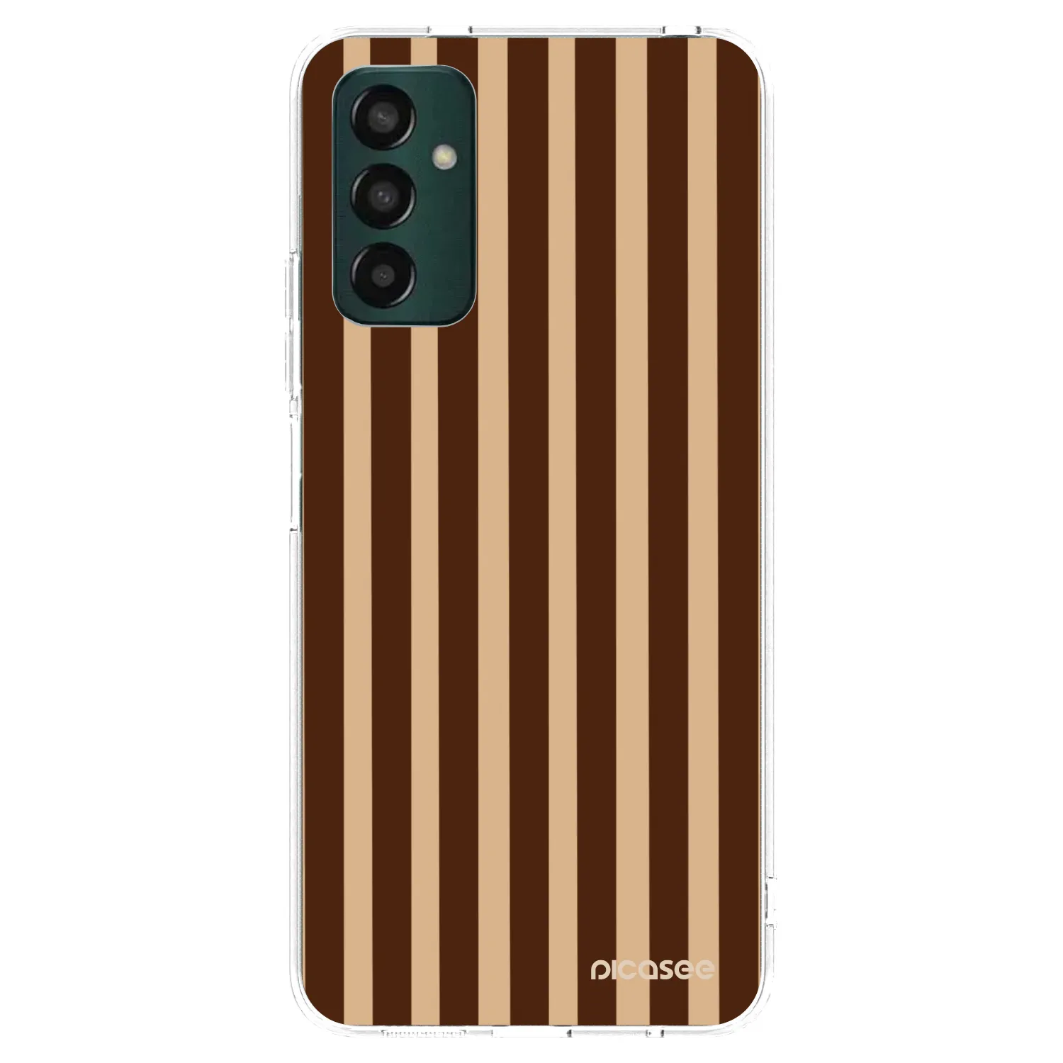 Picasee silikónový prehľadný obal pre Samsung Galaxy M23 5G - Brown lines