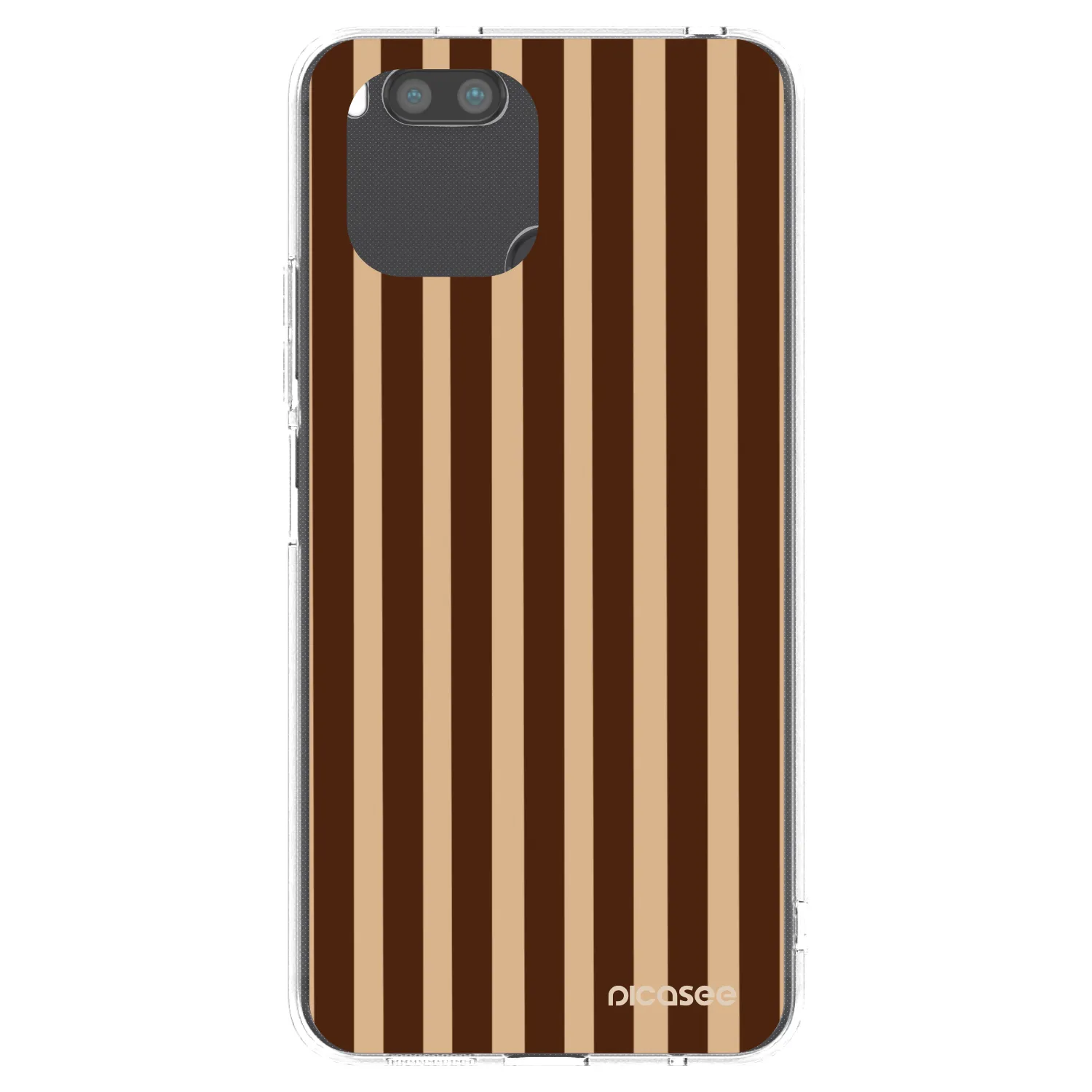 Picasee silikónový prehľadný obal pre Xiaomi Redmi A1 - Brown lines