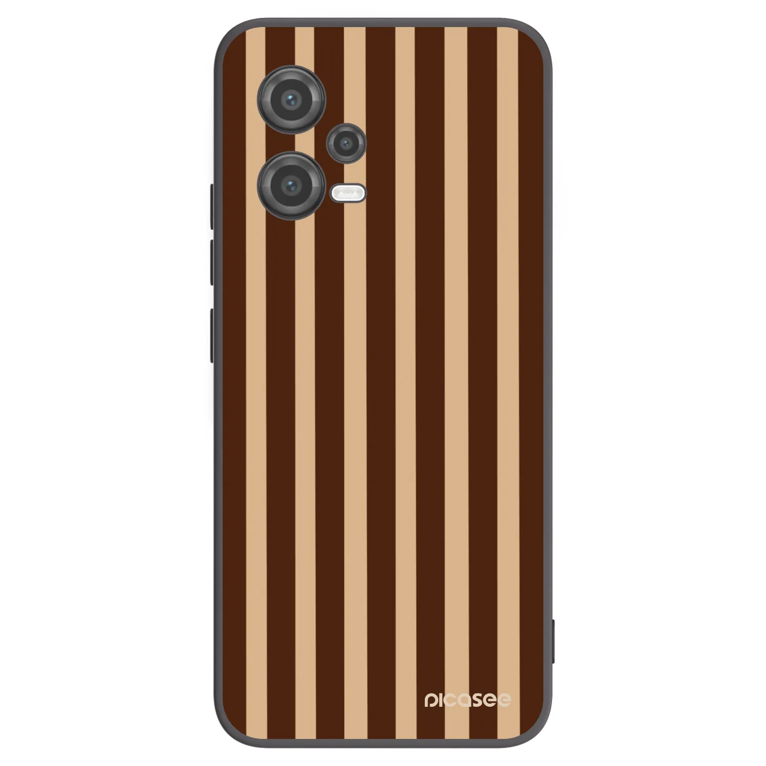 Picasee silikónový čierny obal pre Xiaomi Poco X5 - Brown lines