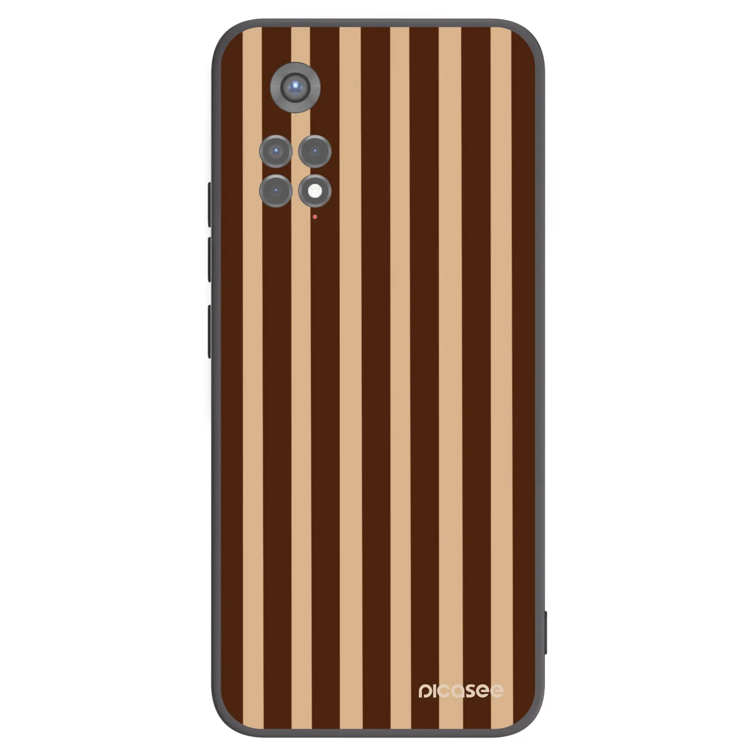 Picasee silikónový čierny obal pre Xiaomi Redmi Note 11S 5G - Brown lines