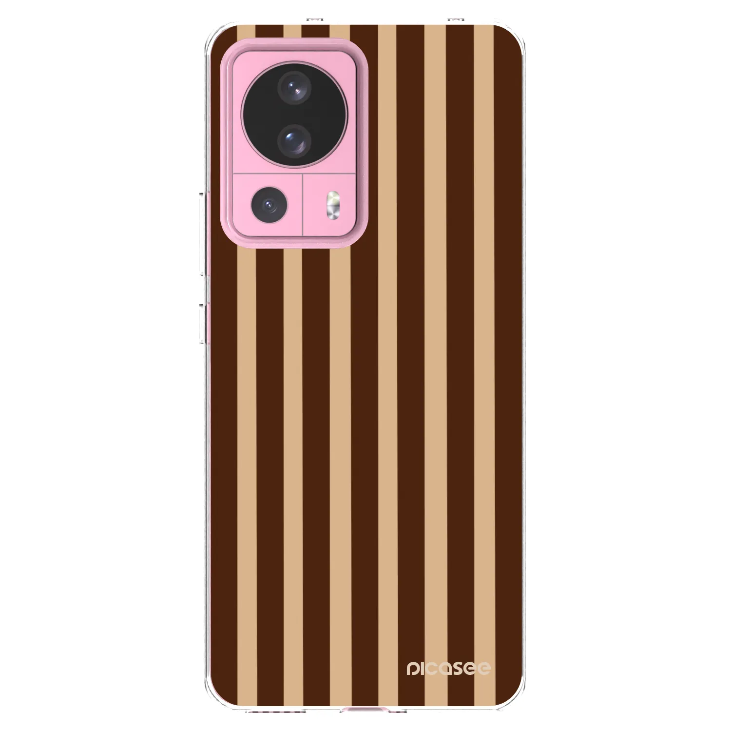 Picasee silikónový prehľadný obal pre Xiaomi 13 Lite - Brown lines
