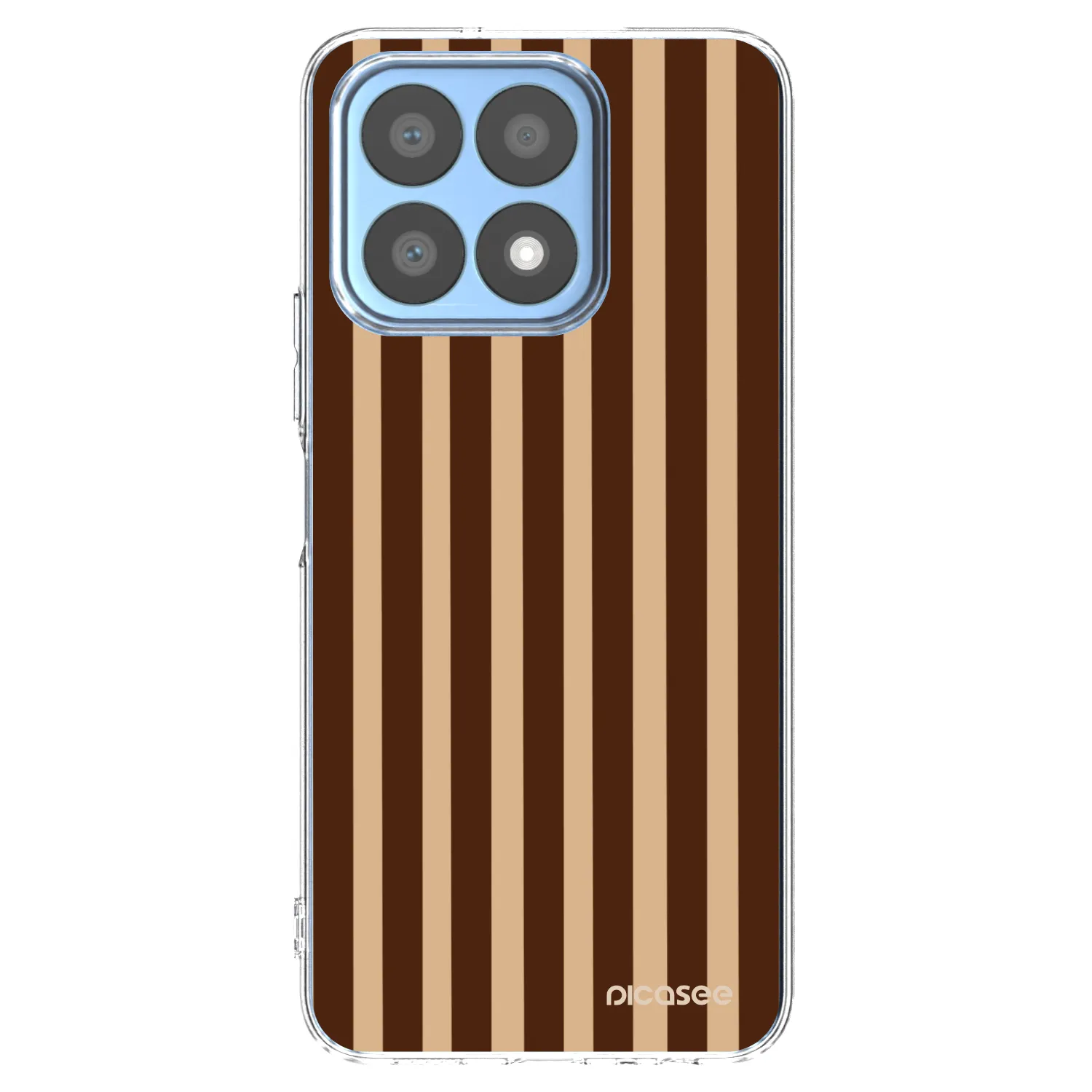 Picasee silikónový prehľadný obal pre Honor X8a - Brown lines