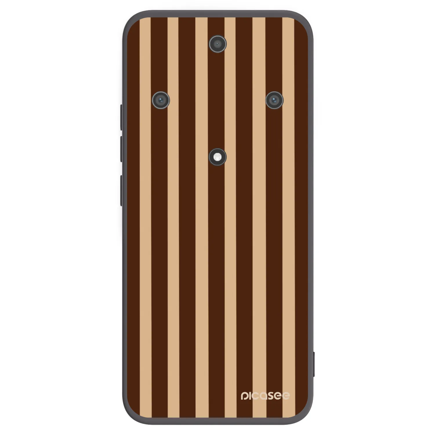 Picasee silikónový čierny obal pre Honor Magic5 Lite 5G - Brown lines