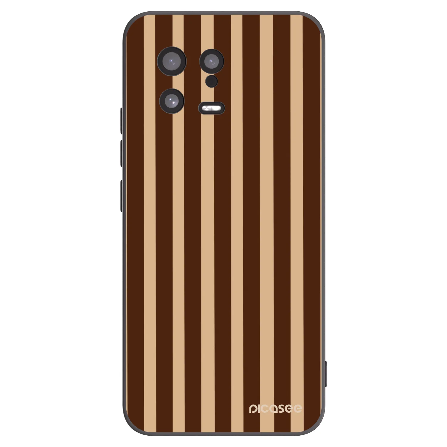 Picasee silikónový čierny obal pre Xiaomi 13 - Brown lines