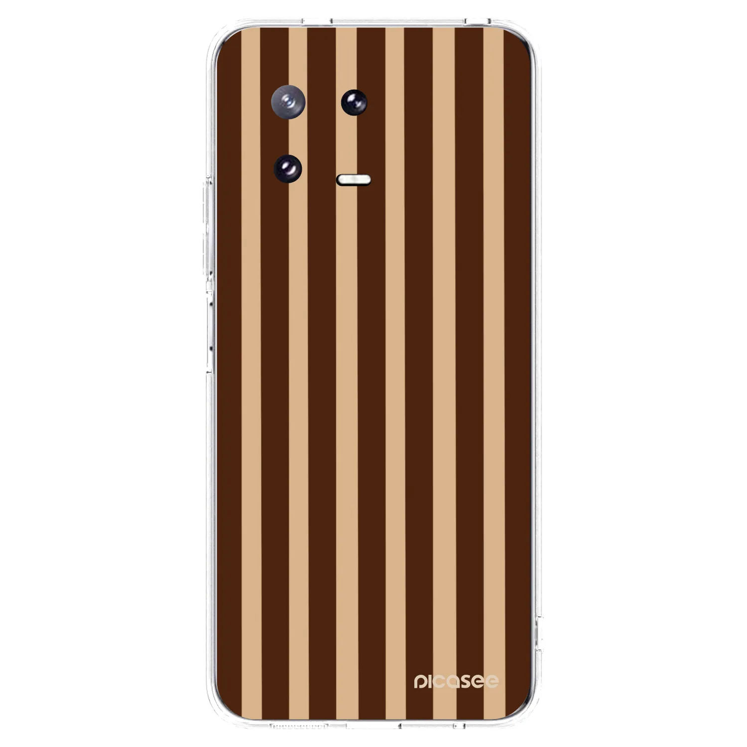 Picasee silikónový prehľadný obal pre Xiaomi 13 Pro - Brown lines