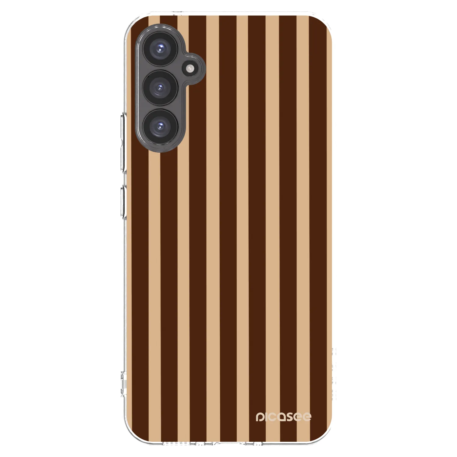 Picasee silikónový prehľadný obal pre Samsung Galaxy A34 5G A346B - Brown lines