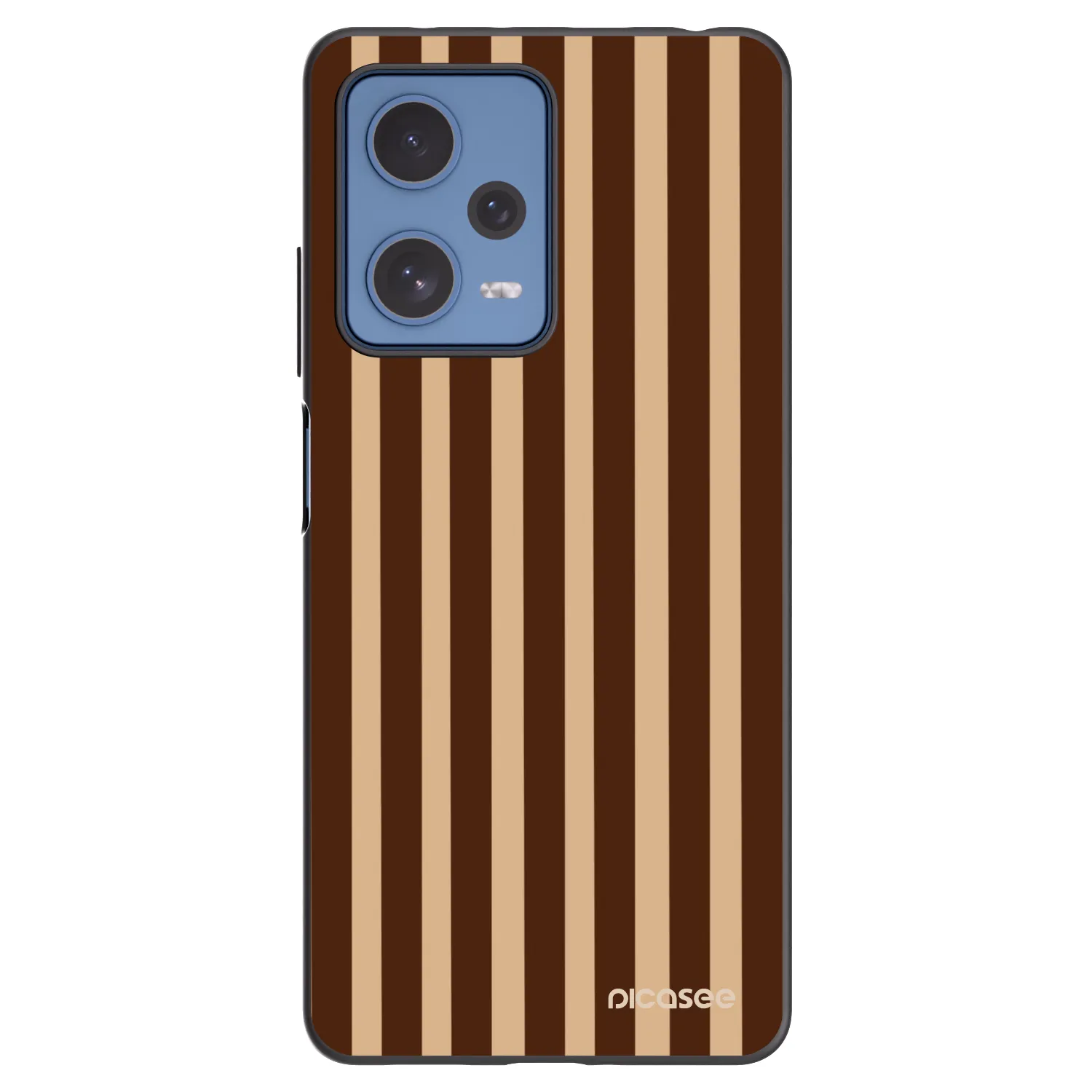 Picasee silikónový čierny obal pre Xiaomi Redmi Note 12 Pro 5G - Brown lines