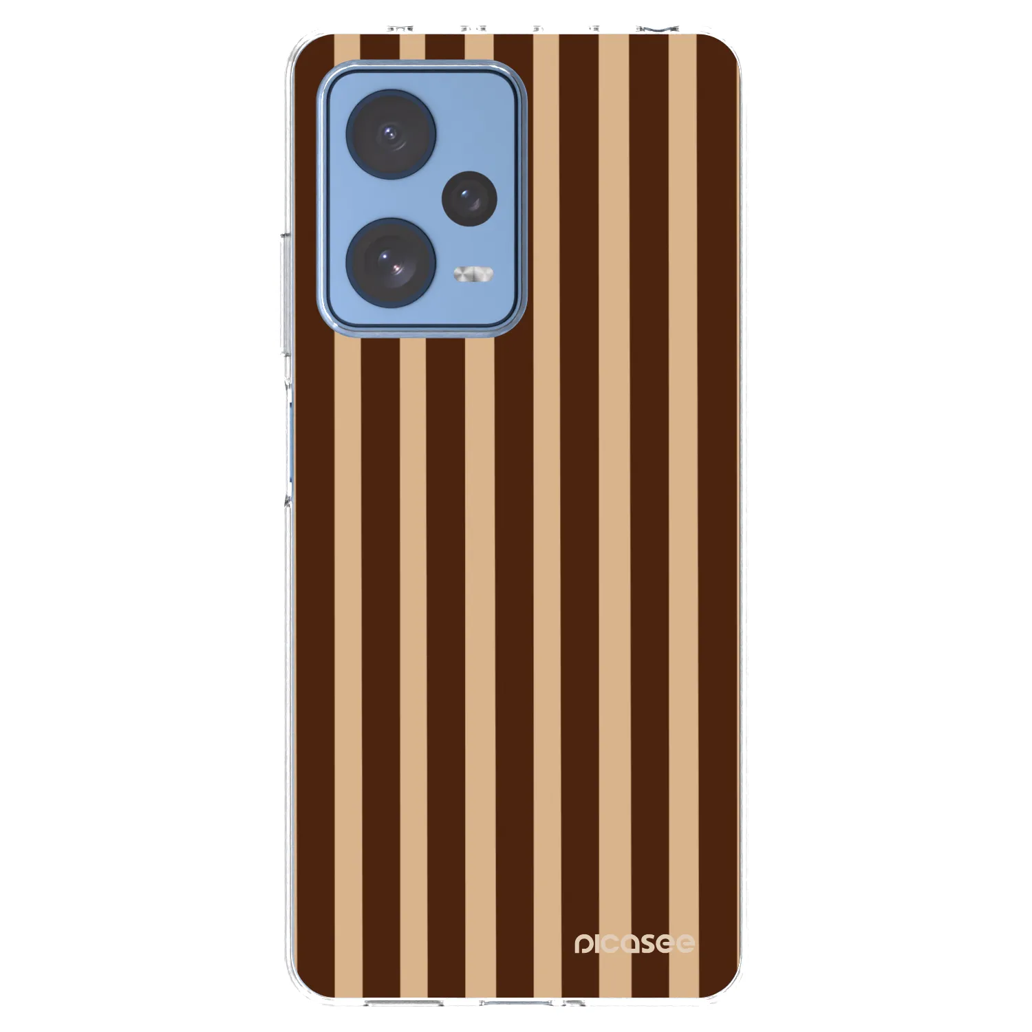 Picasee silikónový prehľadný obal pre Xiaomi Redmi Note 12 Pro 5G - Brown lines