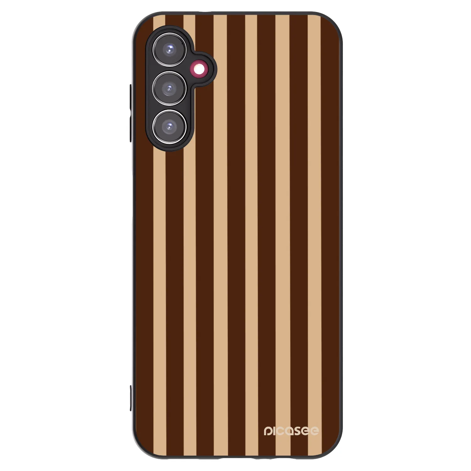 Picasee silikónový čierny obal pre Samsung Galaxy A14 5G A146P - Brown lines