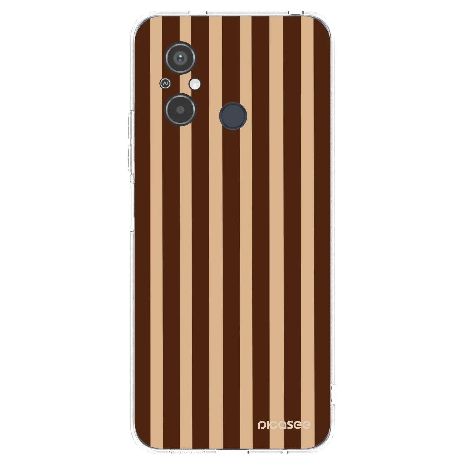 Picasee silikónový prehľadný obal pre Xiaomi Redmi 12C - Brown lines