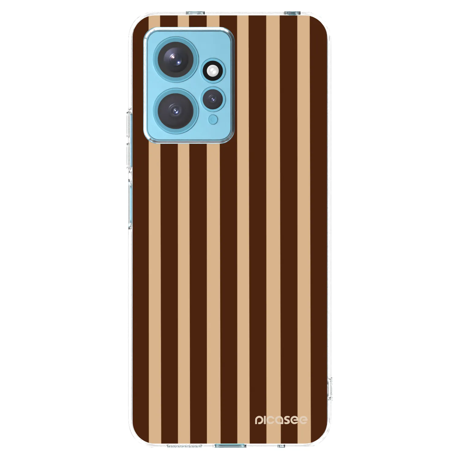 Picasee silikónový prehľadný obal pre Xiaomi Redmi Note 12 4G - Brown lines