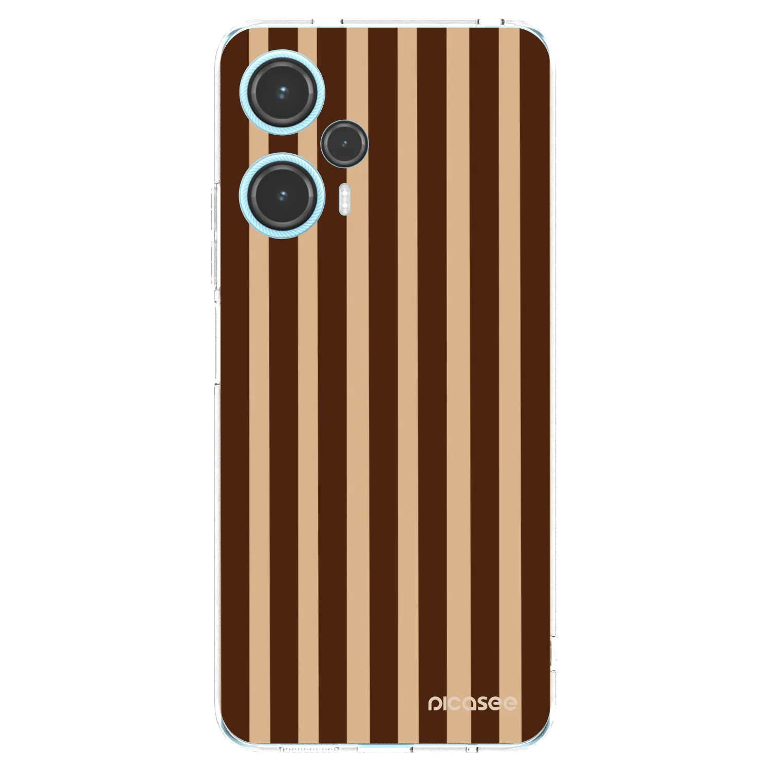 Picasee silikónový prehľadný obal pre Xiaomi Poco F5 - Brown lines