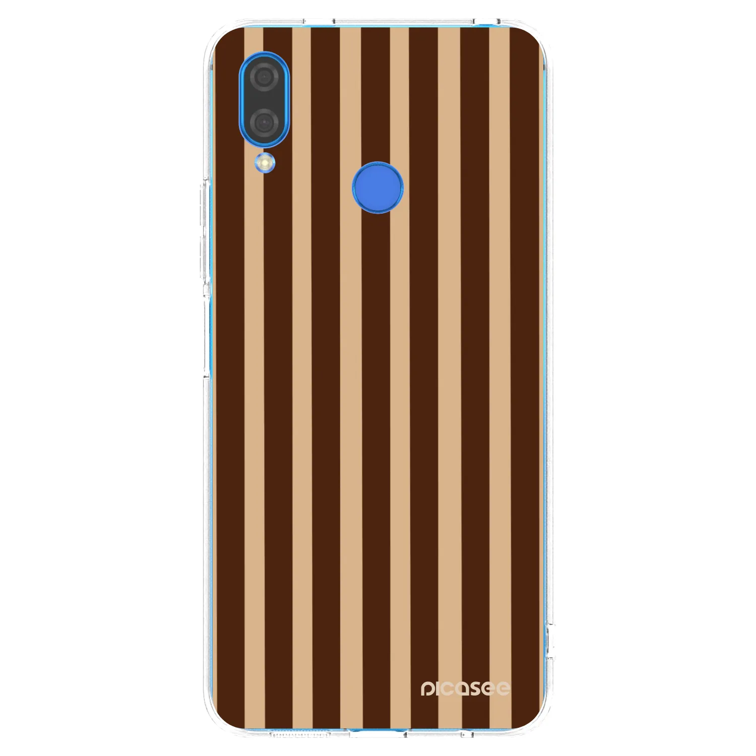 Picasee silikónový prehľadný obal pre Huawei Nova 3i - Brown lines