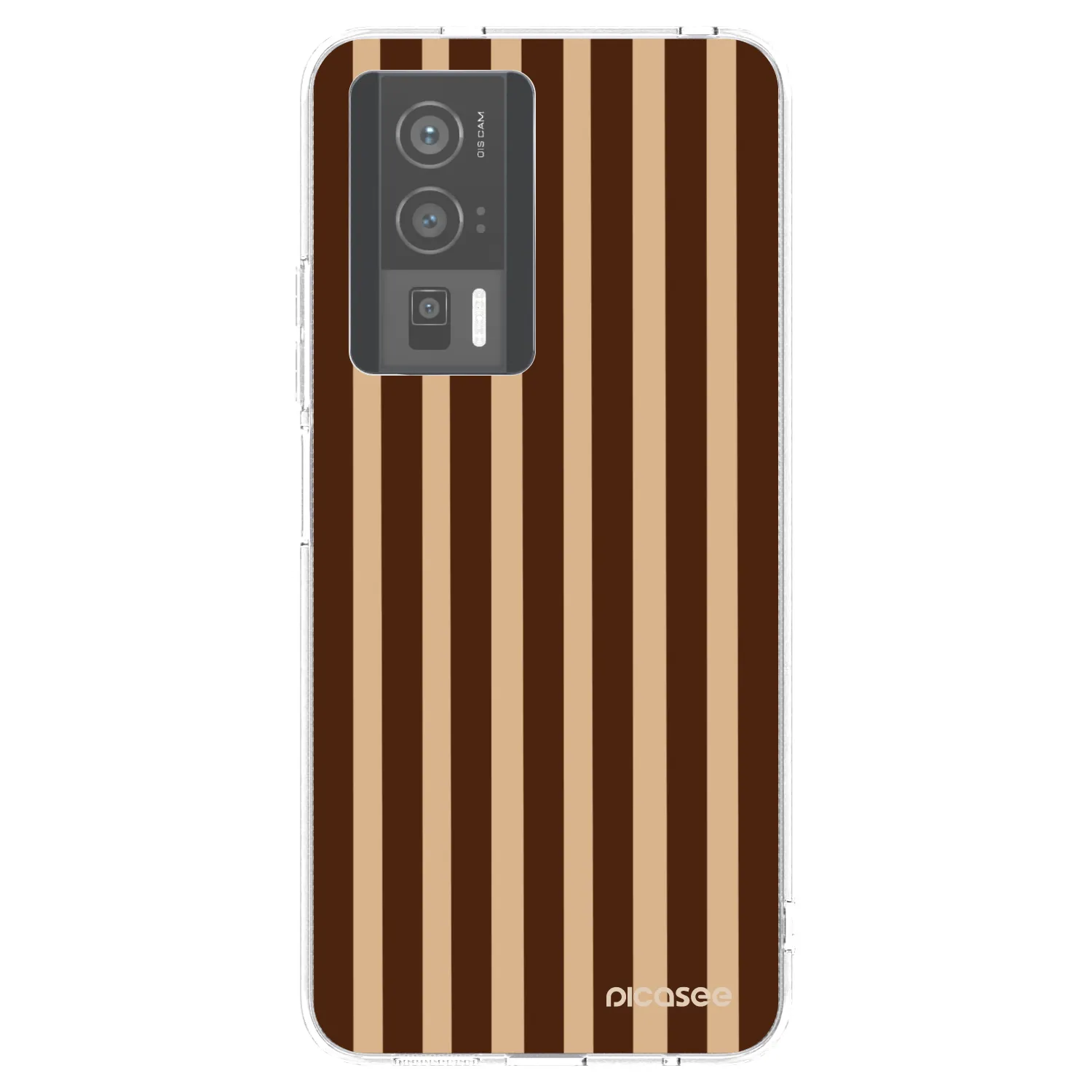 Picasee silikónový prehľadný obal pre Xiaomi Poco F5 Pro 5G - Brown lines