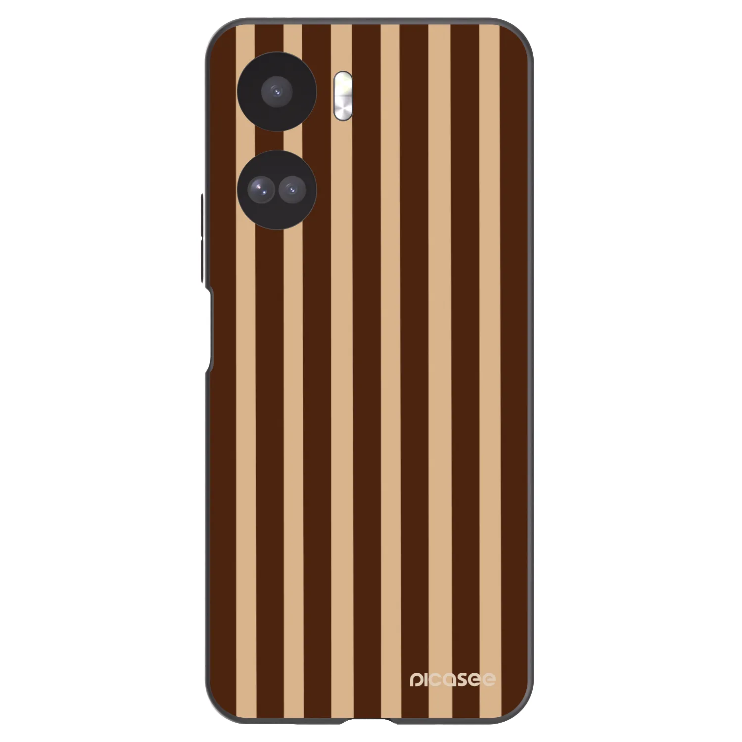 Picasee silikónový čierny obal pre Honor 90 Lite 5G - Brown lines