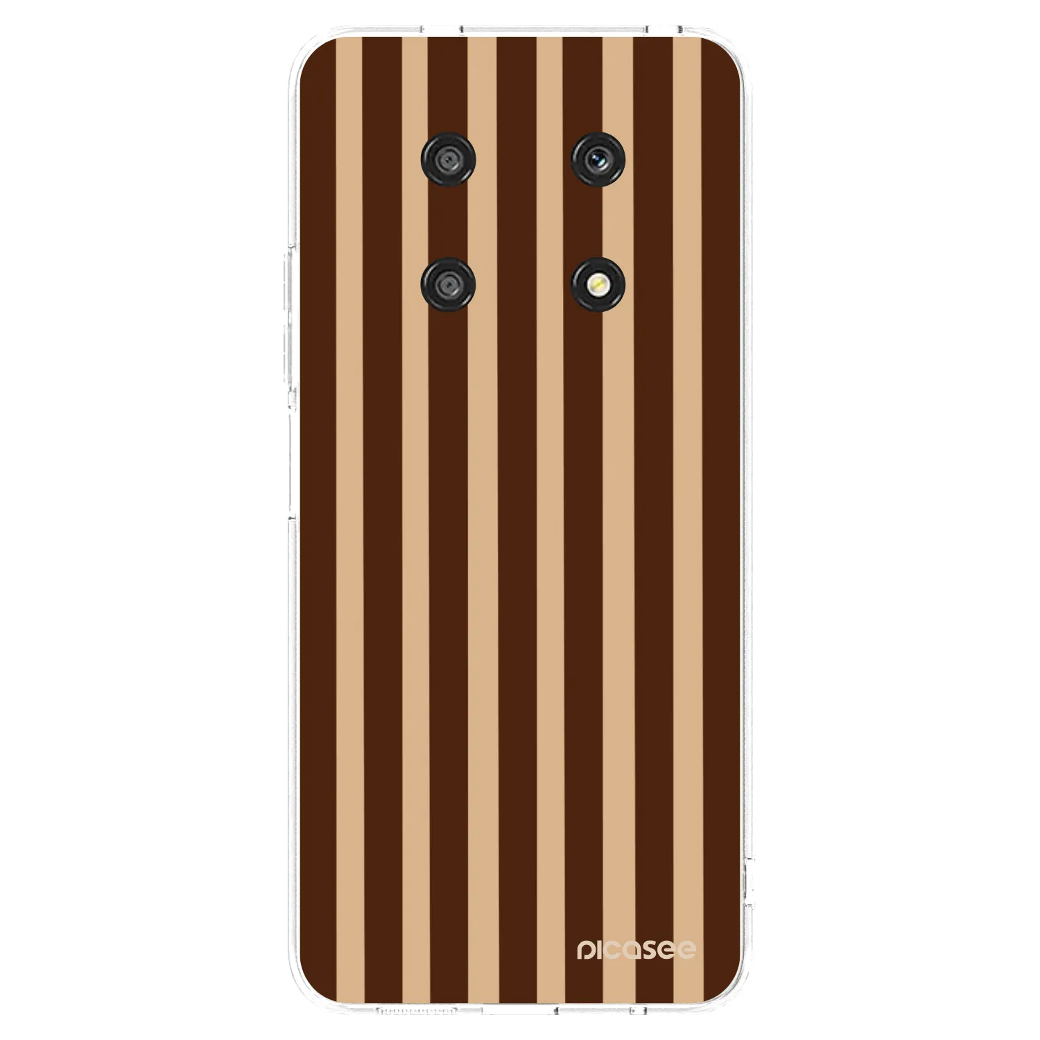 Picasee silikónový prehľadný obal pre Honor Magic4 Lite 5G - Brown lines