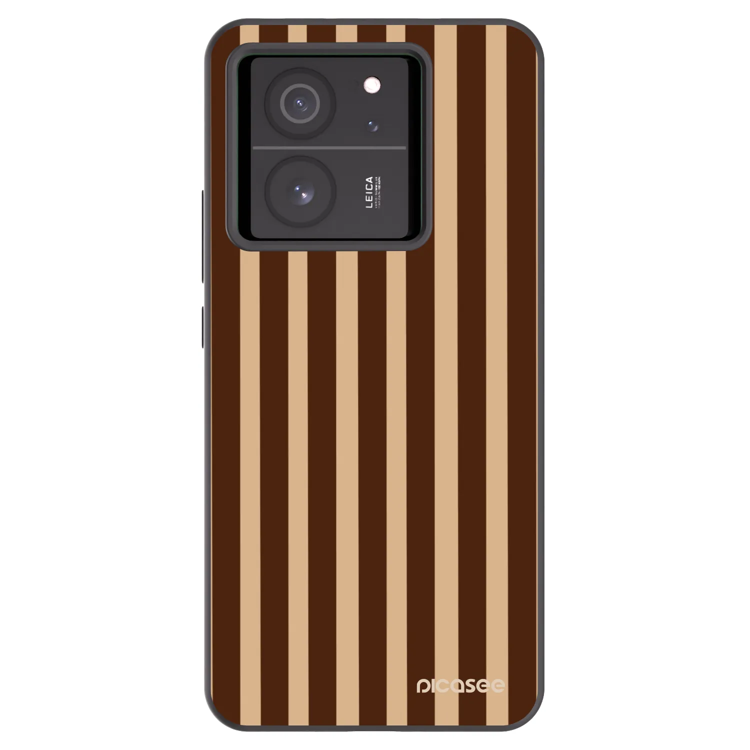 Picasee silikónový čierny obal pre Xiaomi 13T Pro - Brown lines