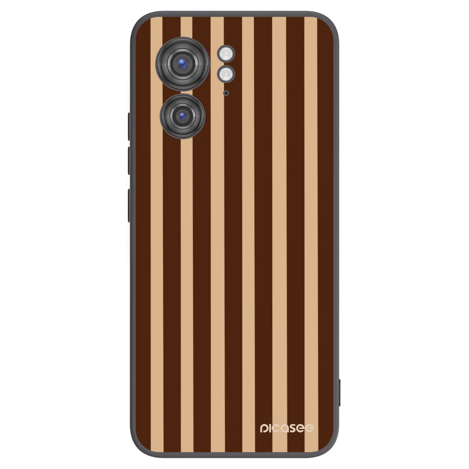 Picasee silikónový čierny obal pre Motorola Edge 40 - Brown lines