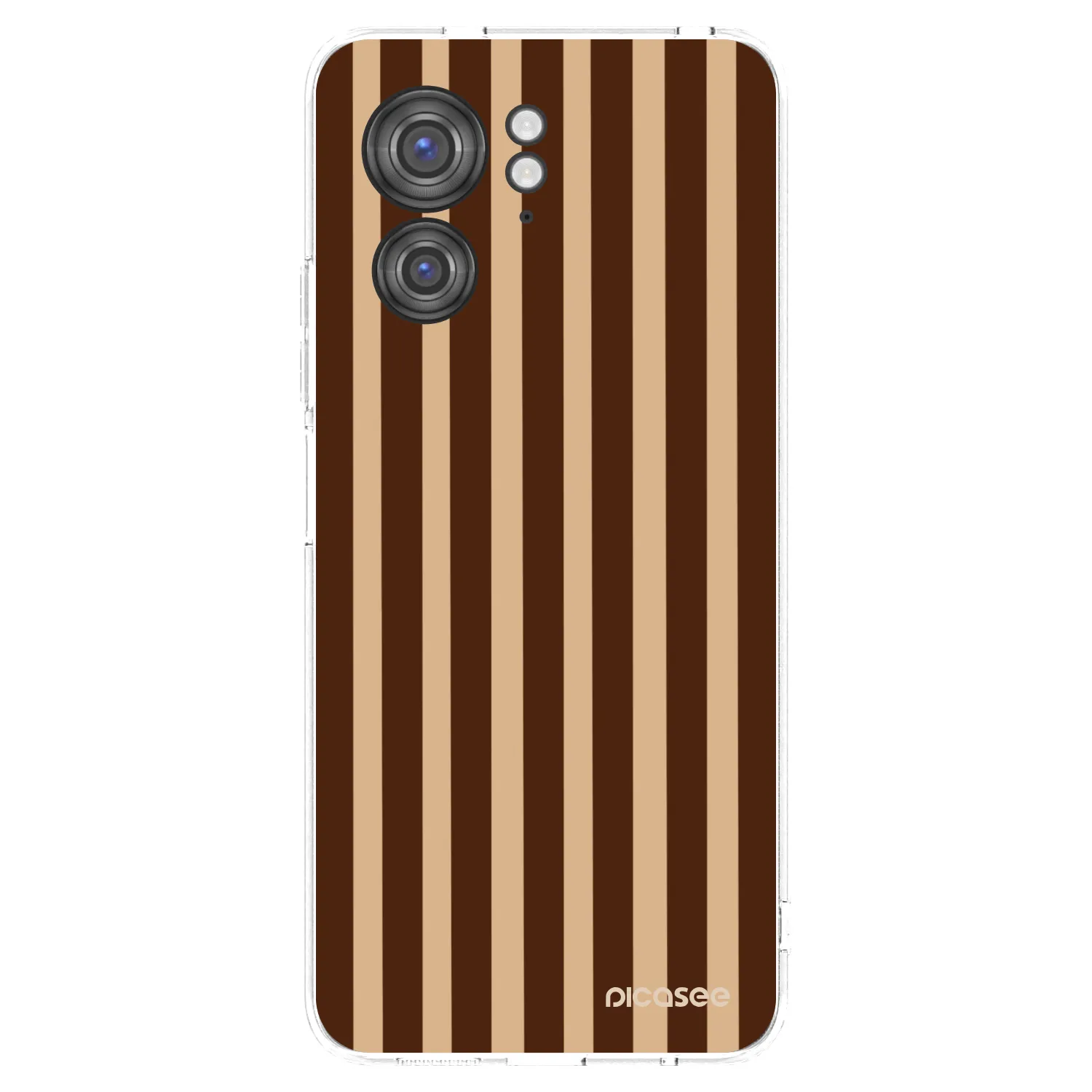 Picasee silikónový prehľadný obal pre Motorola Edge 40 - Brown lines