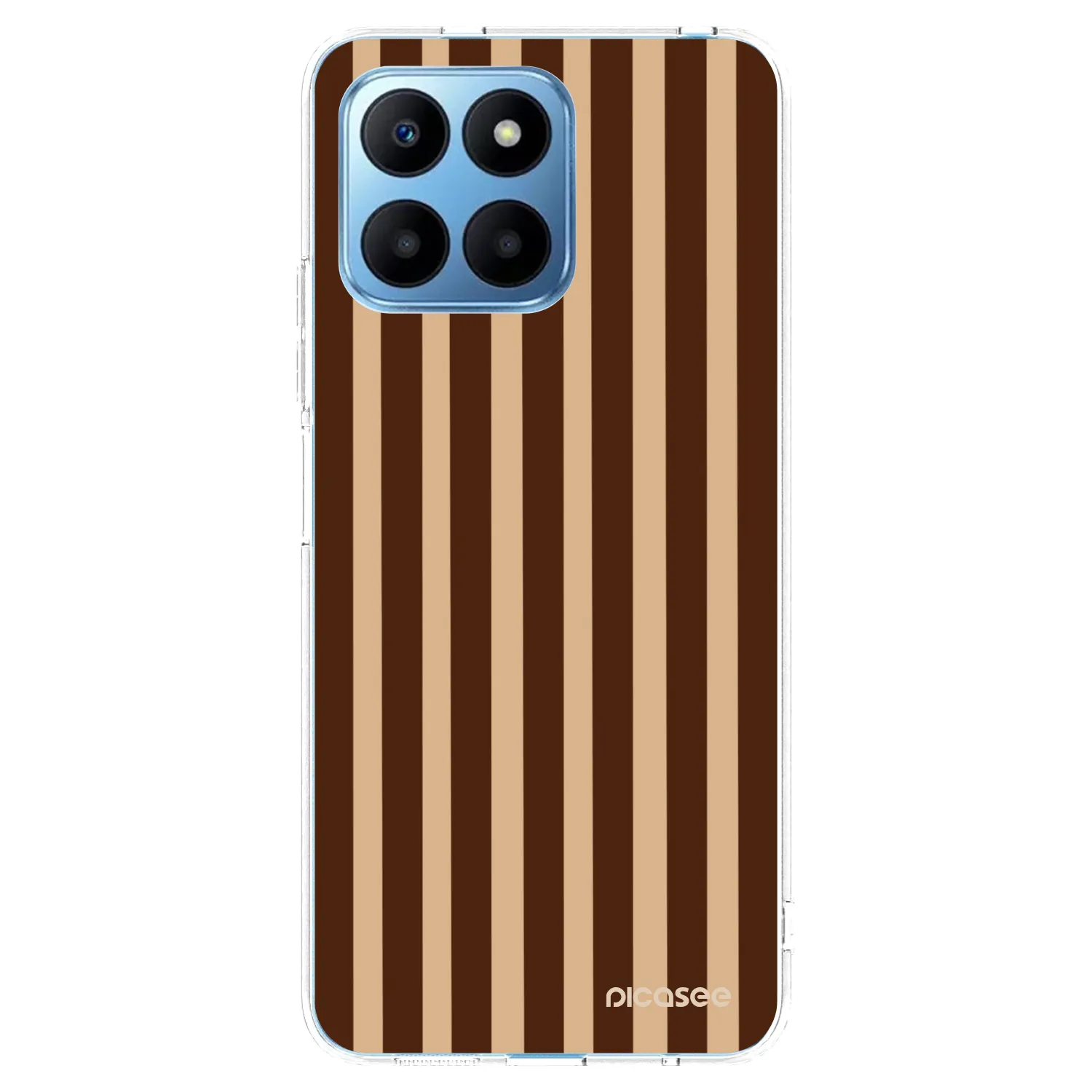 Picasee silikónový prehľadný obal pre Honor 70 Lite - Brown lines