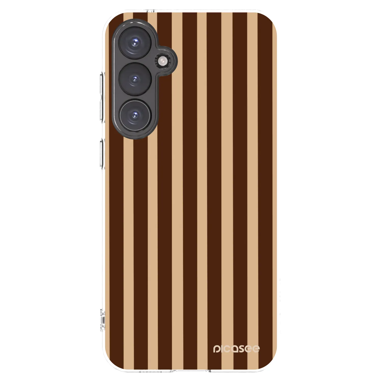 Picasee silikónový prehľadný obal pre Samsung Galaxy S23 FE S711B - Brown lines
