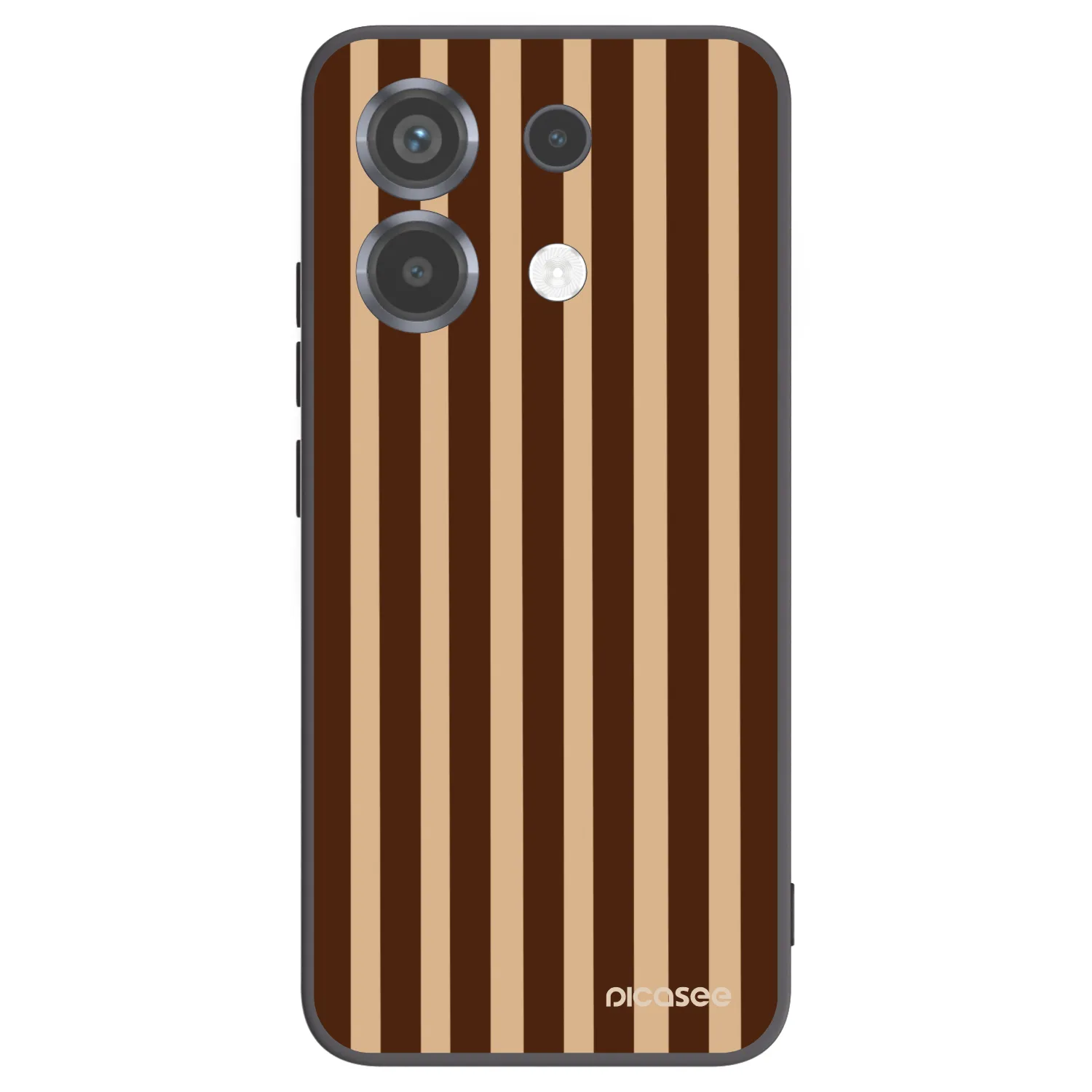 Picasee silikónový čierny obal pre Xiaomi Poco X6 - Brown lines