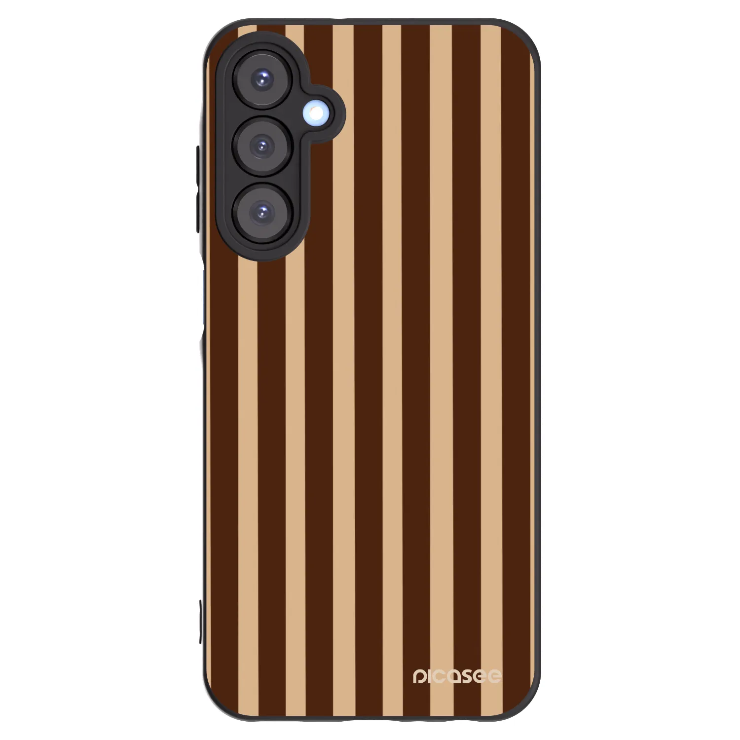 Picasee silikónový čierny obal pre Samsung Galaxy A25 A256B 5G - Brown lines