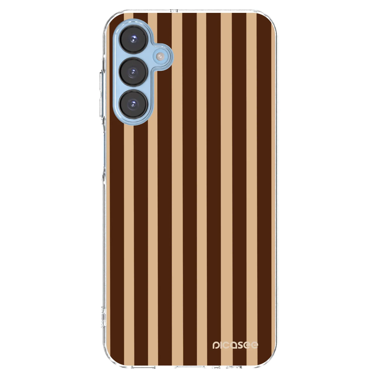 Picasee silikónový prehľadný obal pre Samsung Galaxy A15 A156B 5G - Brown lines