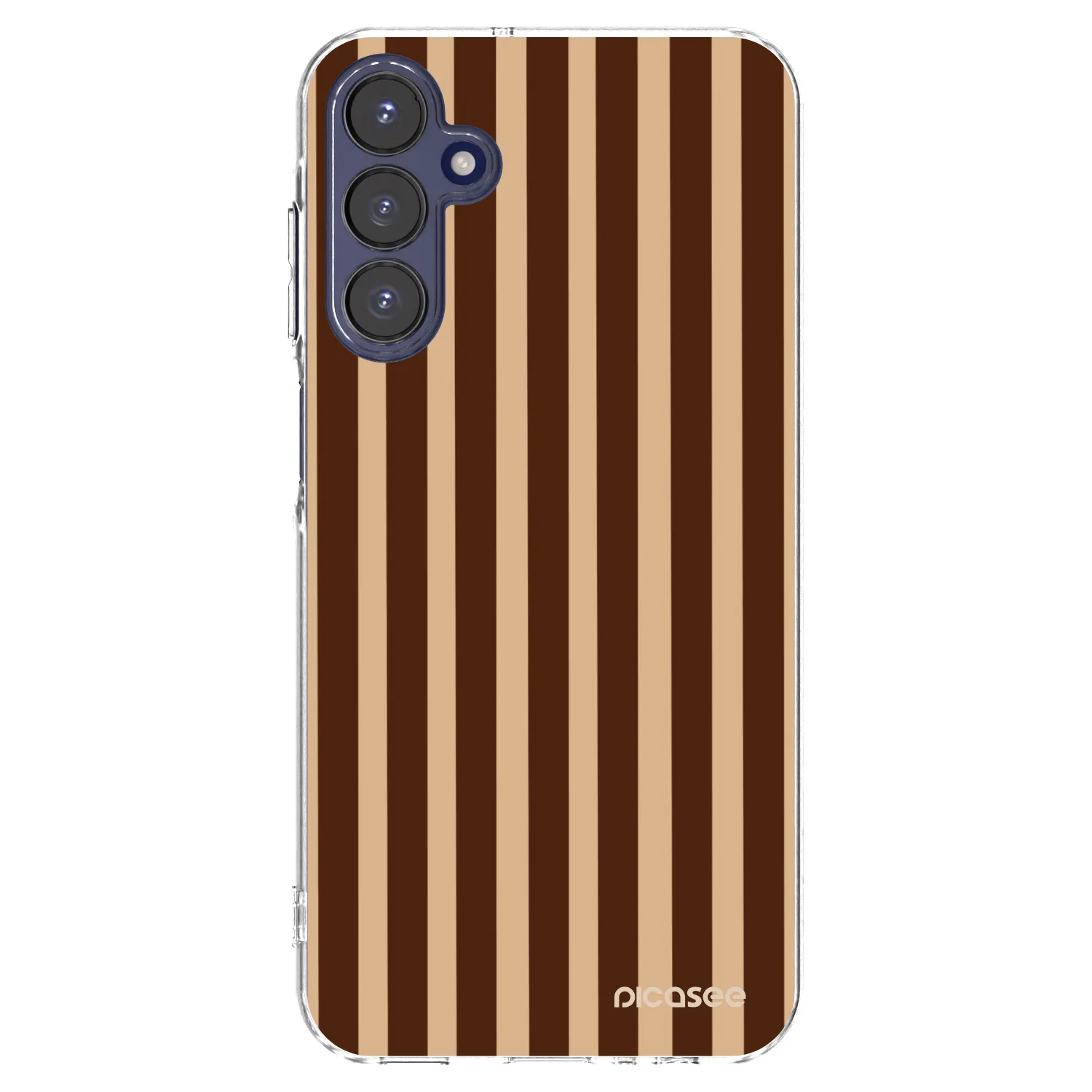 Picasee silikónový prehľadný obal pre Samsung Galaxy A15 A155F 4G - Brown lines