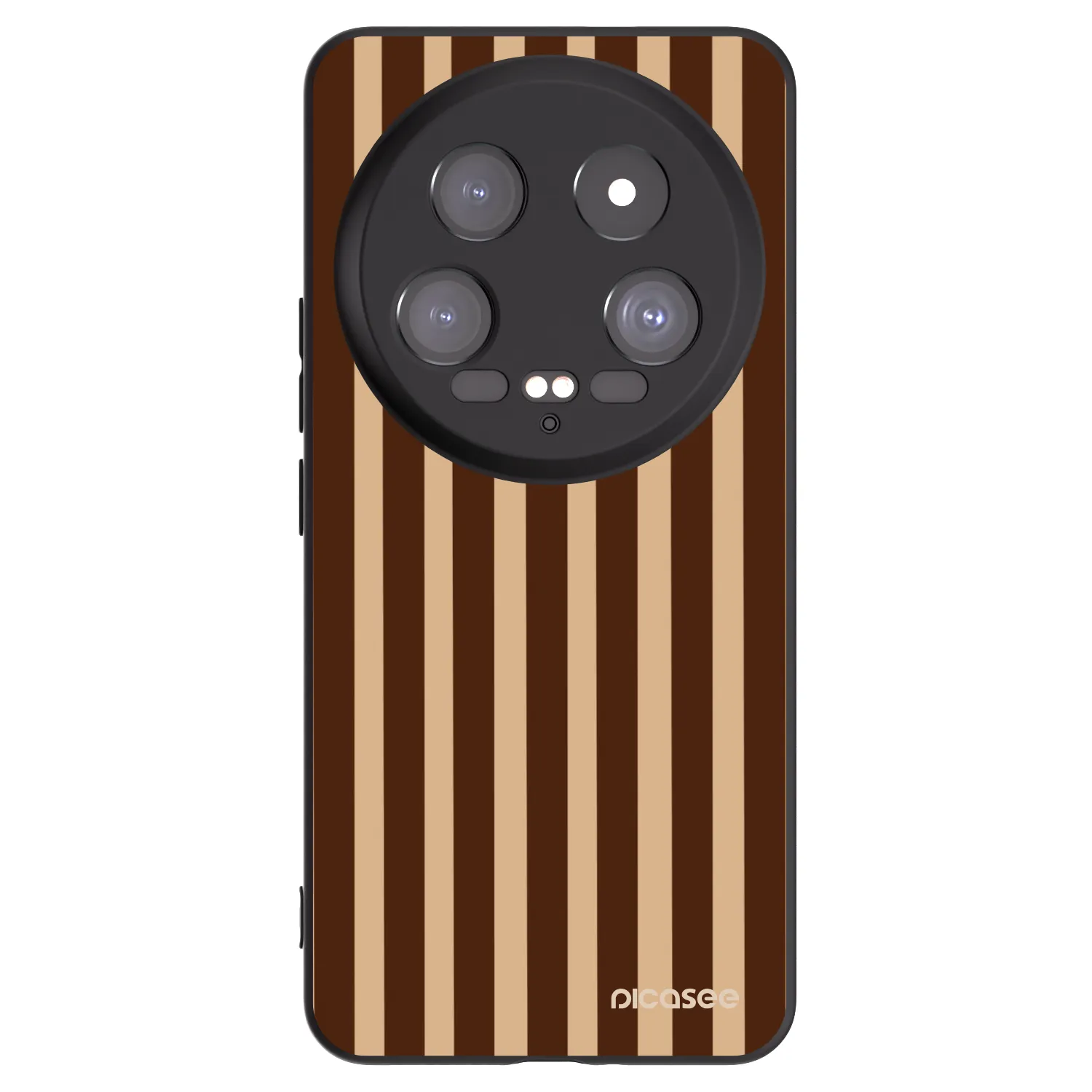 Picasee silikónový čierny obal pre Xiaomi 14 Ultra - Brown lines