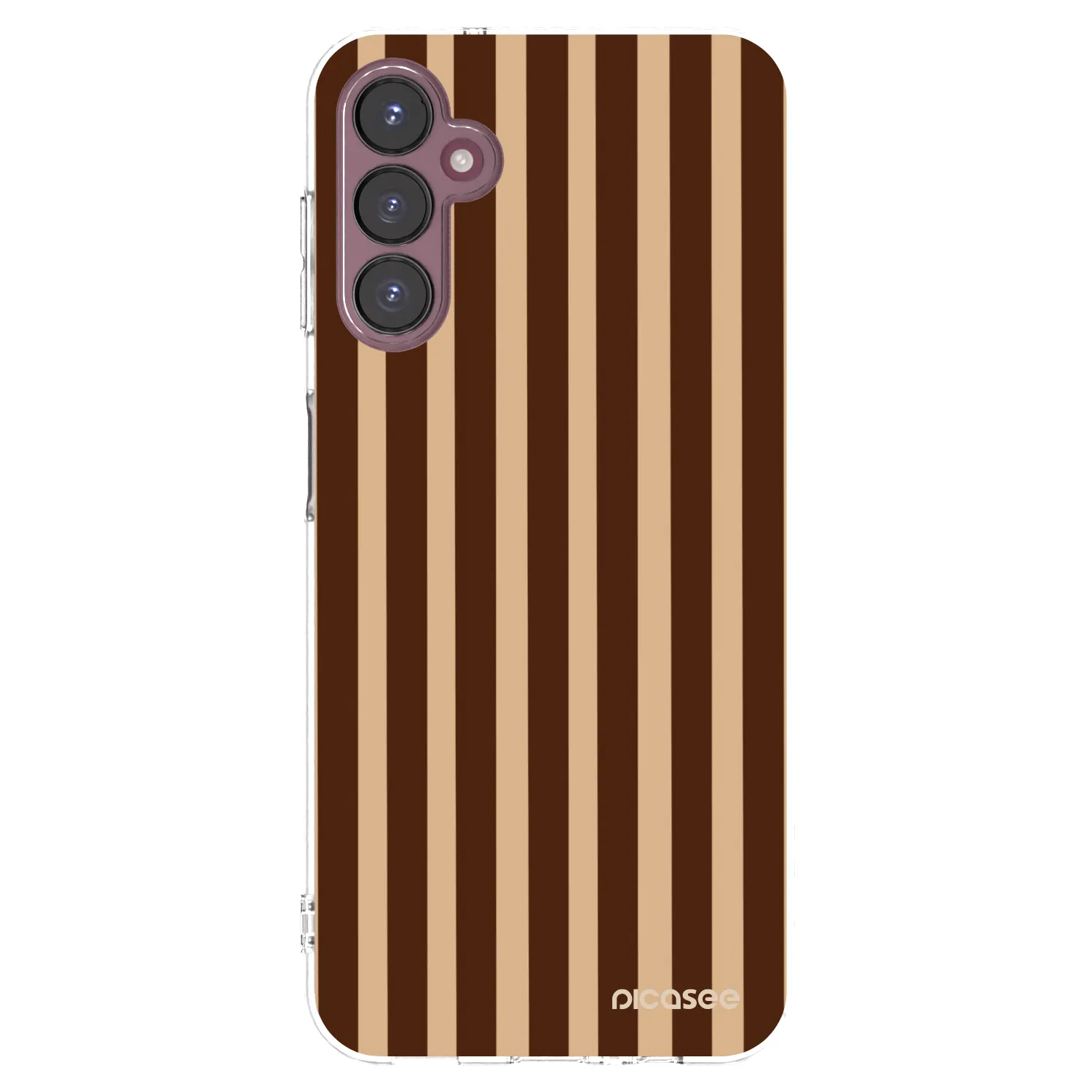 Picasee silikónový prehľadný obal pre Samsung Galaxy A05s A057G - Brown lines