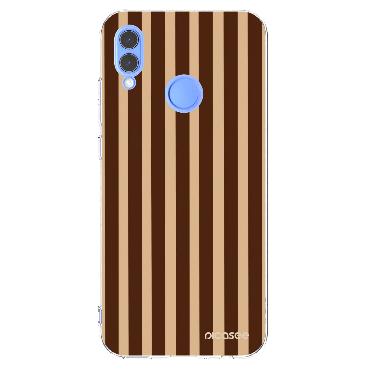Picasee silikónový prehľadný obal pre Honor 10 Lite - Brown lines