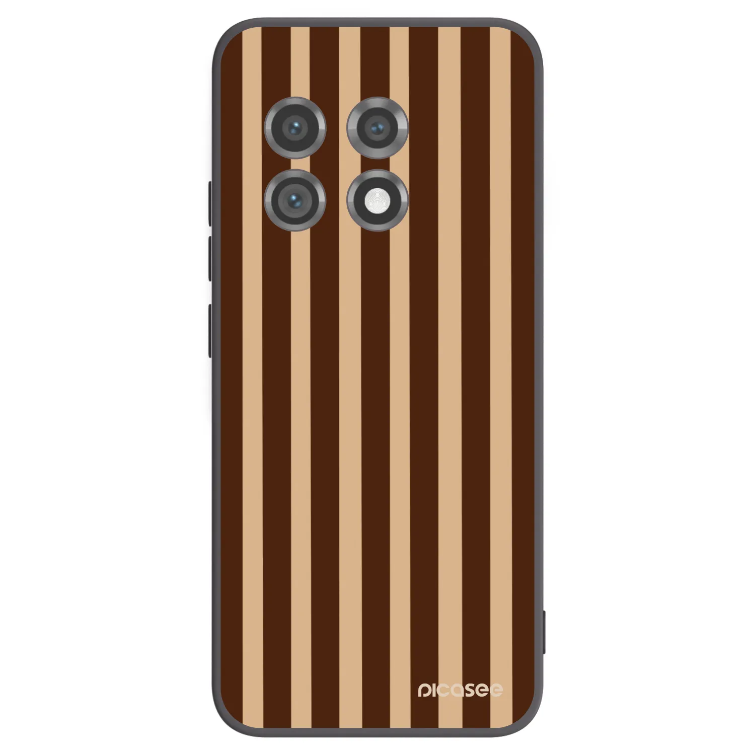 Picasee silikónový čierny obal pre OnePlus 11 5G - Brown lines