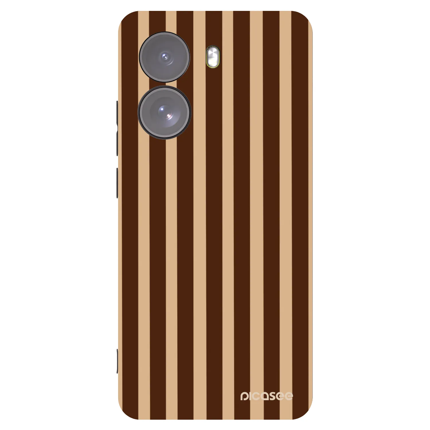 Picasee silikónový čierny obal pre Xiaomi Poco X7 - Brown lines
