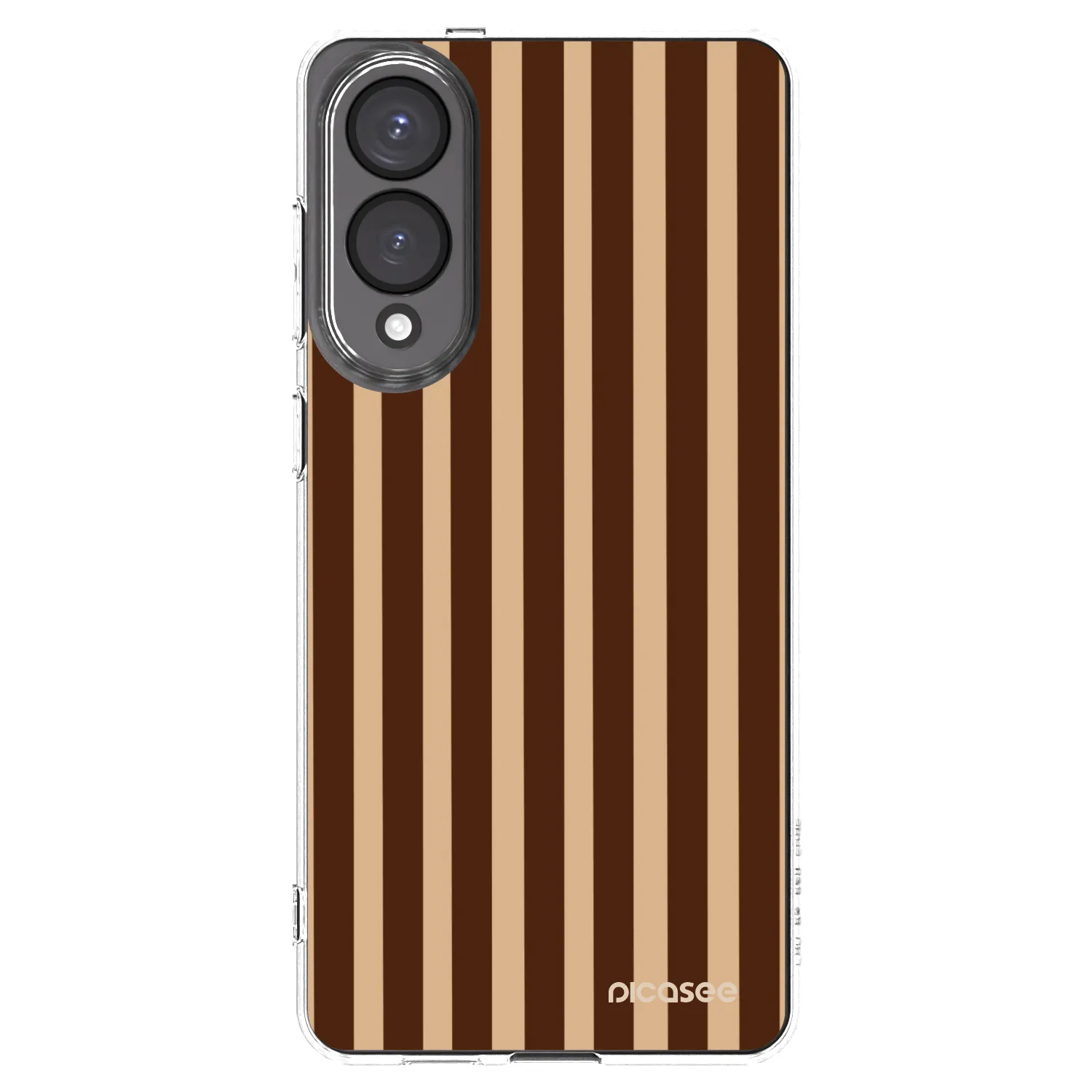 Picasee silikónový prehľadný obal pre Samsung Galaxy S25 Edge 5G - Brown lines