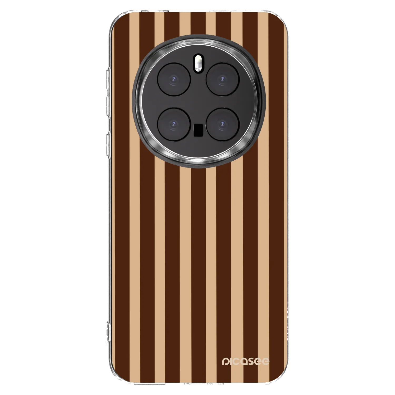Picasee silikónový prehľadný obal pre Honor Magic7 Pro 5G - Brown lines