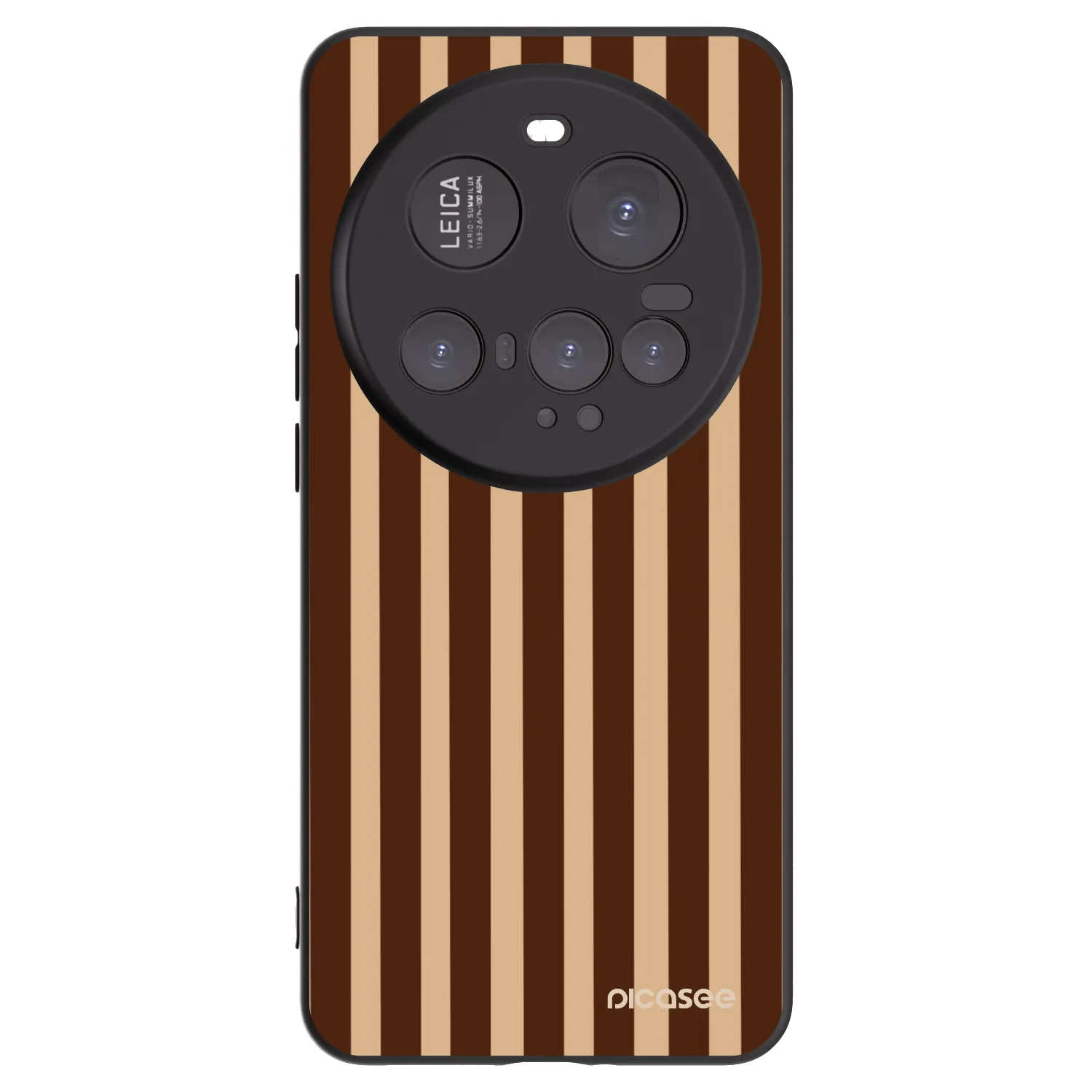 Picasee silikónový čierny obal pre Xiaomi 15 Ultra - Brown lines