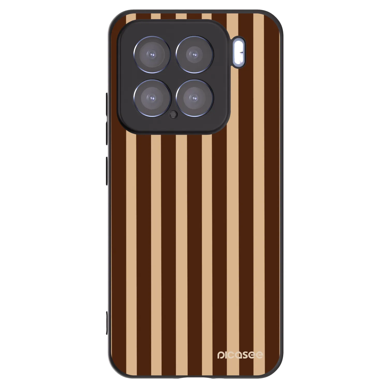 Picasee silikónový čierny obal pre Xiaomi 15 - Brown lines